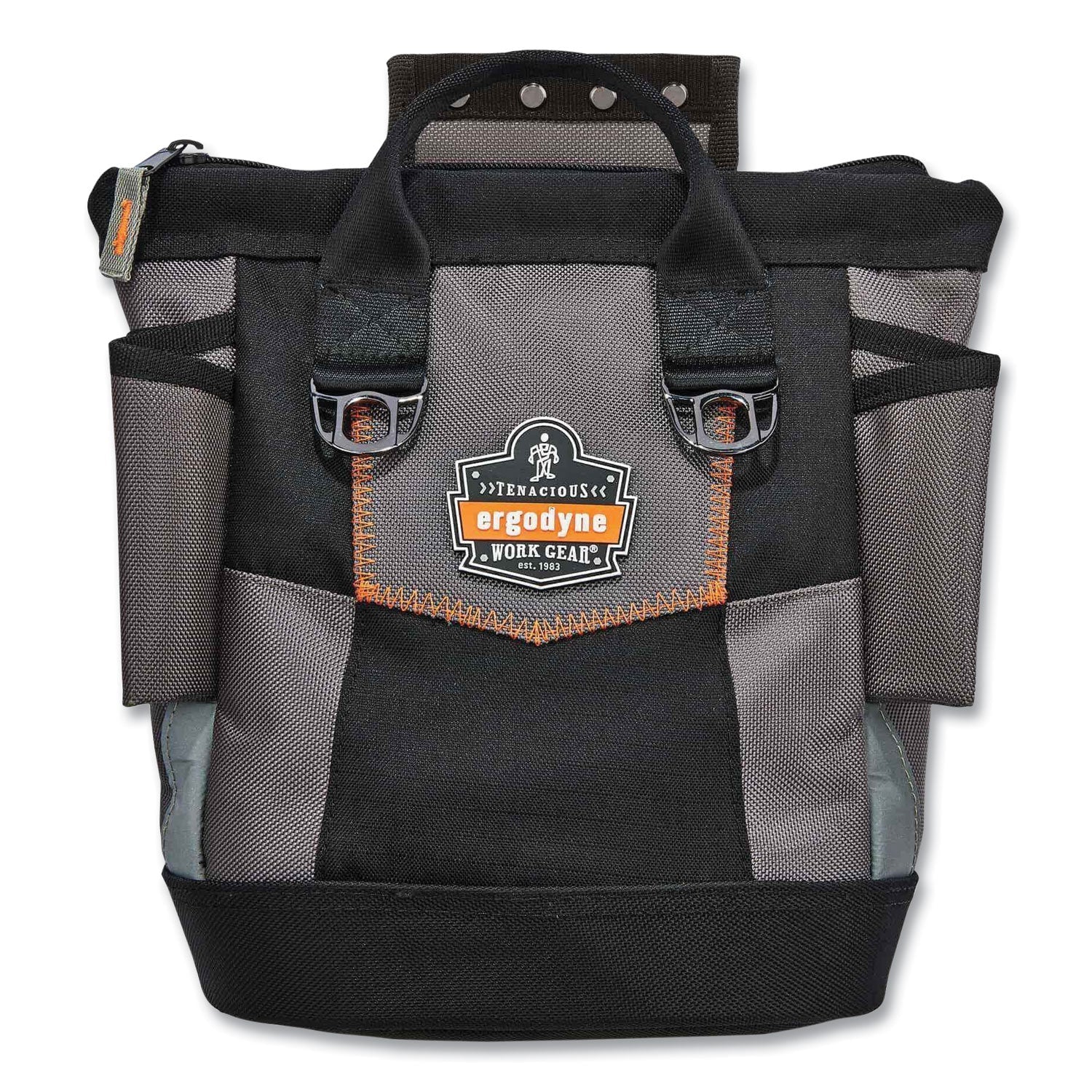 ergodyne® Arsenal 5517 Premium Topped Tool Pouch with Zipper, 6 x 10 x 11.5, Polyester, Black - Bloom Skins