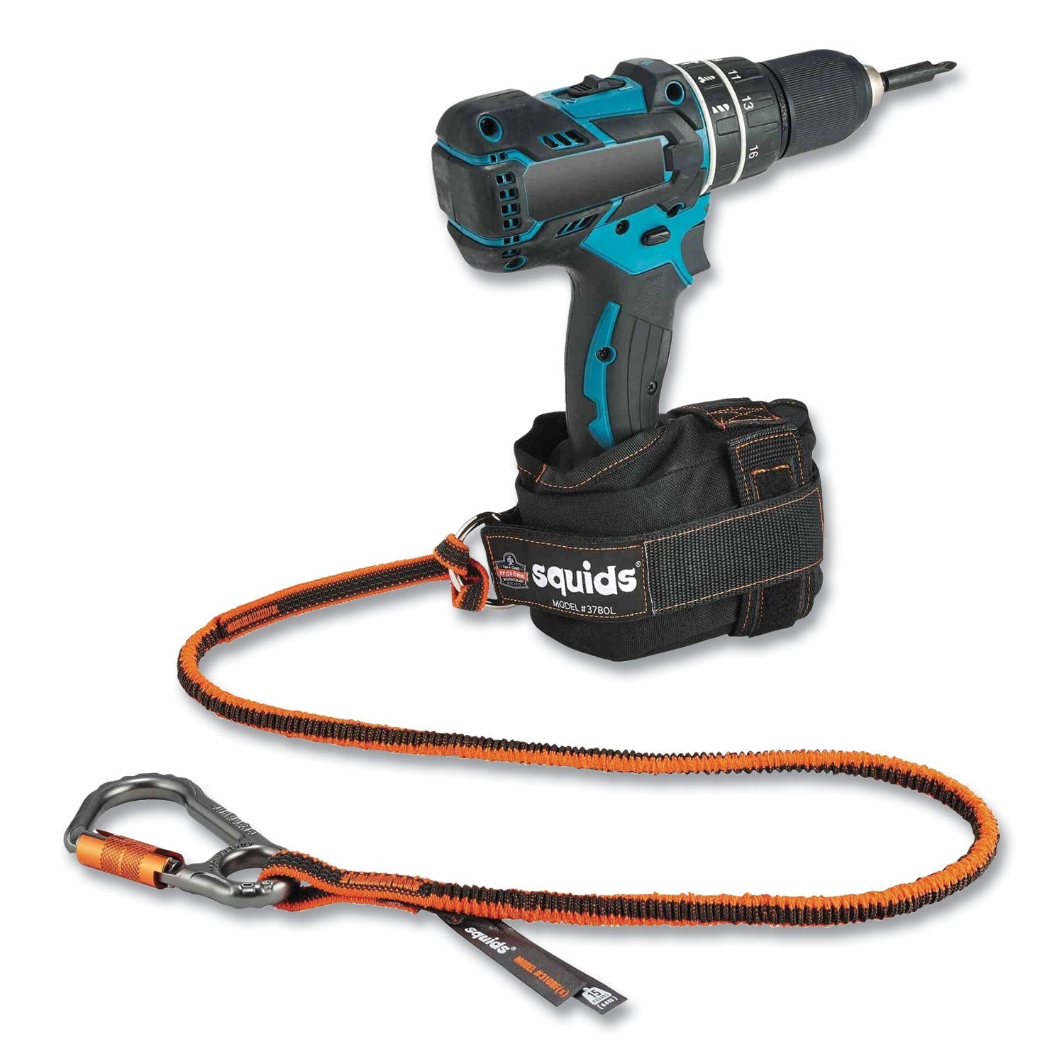 ergodyne® Squids 3183 Carpenter + Laborer Tool Tethering Kit, Assorted Max Working Capacities, Lengths and Colors - Bloom Skins