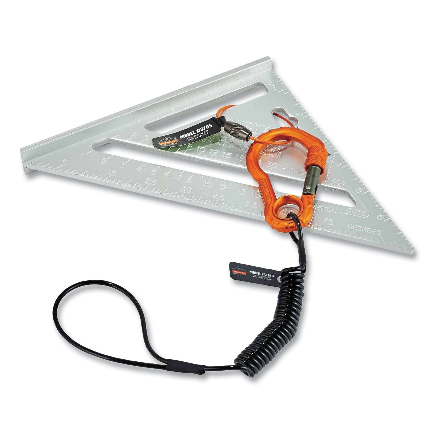 ergodyne® Squids 3183 Carpenter + Laborer Tool Tethering Kit, Assorted Max Working Capacities, Lengths and Colors - Bloom Skins