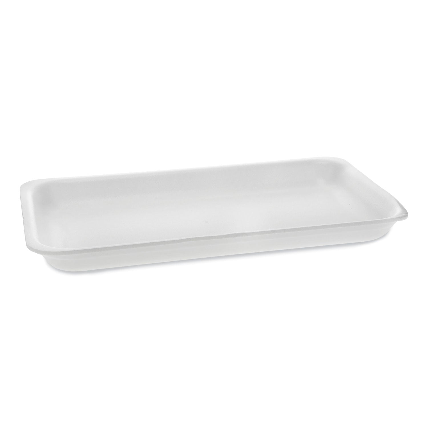 Pactiv Evergreen Supermarket Tray, #25PZ, 15 x 8 x 1.25, White, Foam, 200/Carton