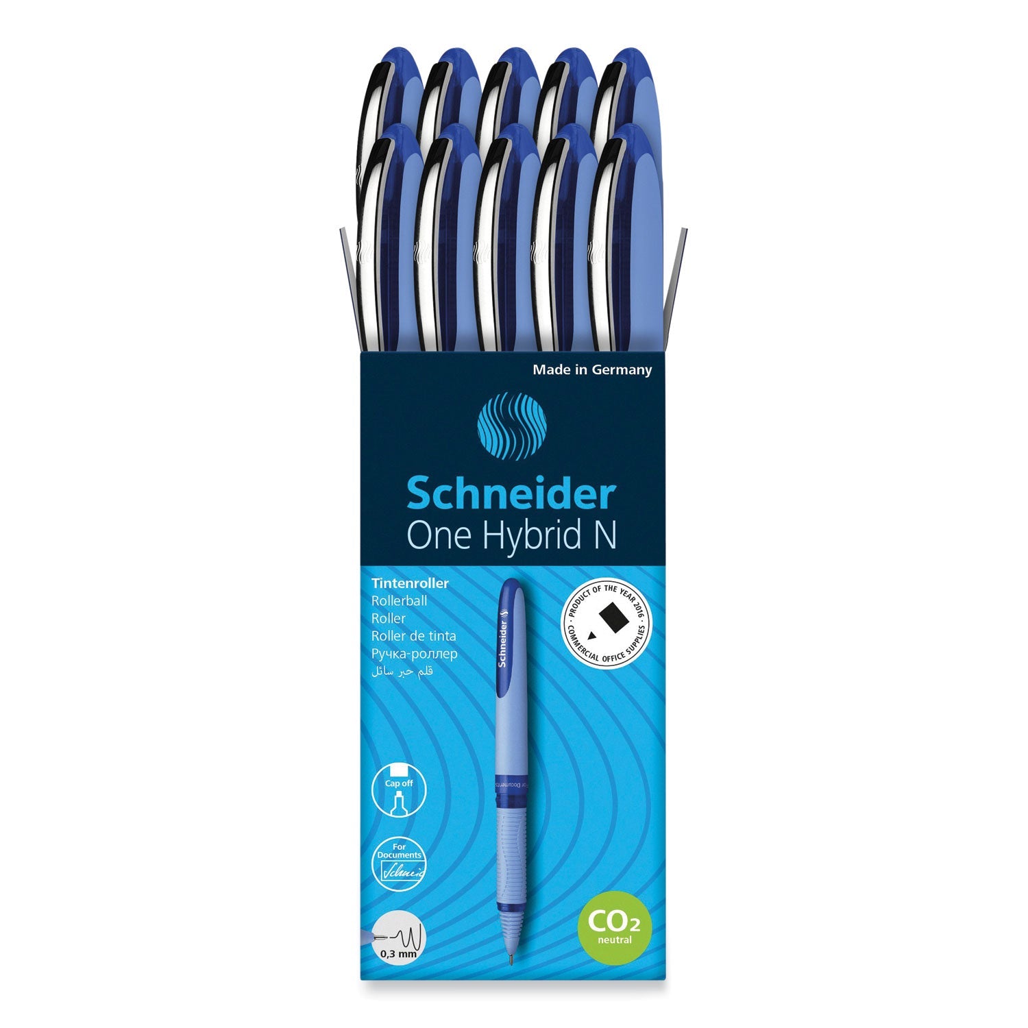 Hybrid N Rollerball Pen | Extra-Fine 0.3mm Blue