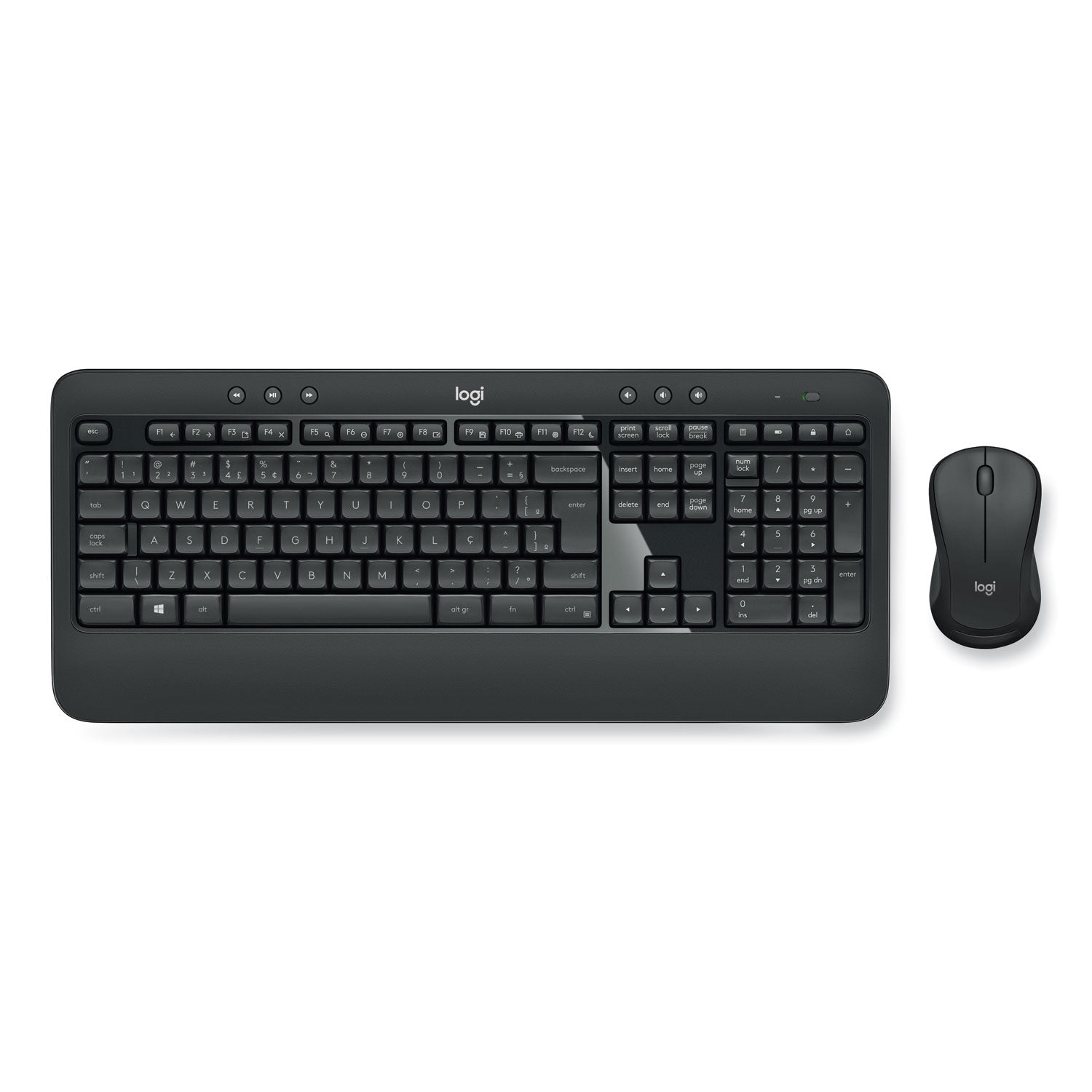 Logitech® Mk540 Wireless Combo, 2.4 Ghz Frequency/30 Ft Wireless Range, Black