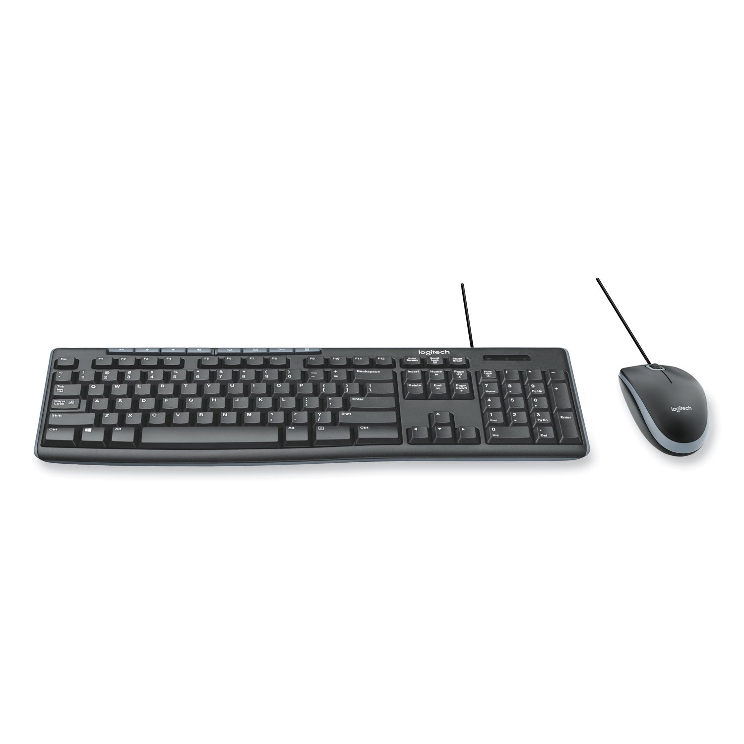 Logitech® Wired Media Combo Mk200, Usb 2.0, Black - Bloom Skins