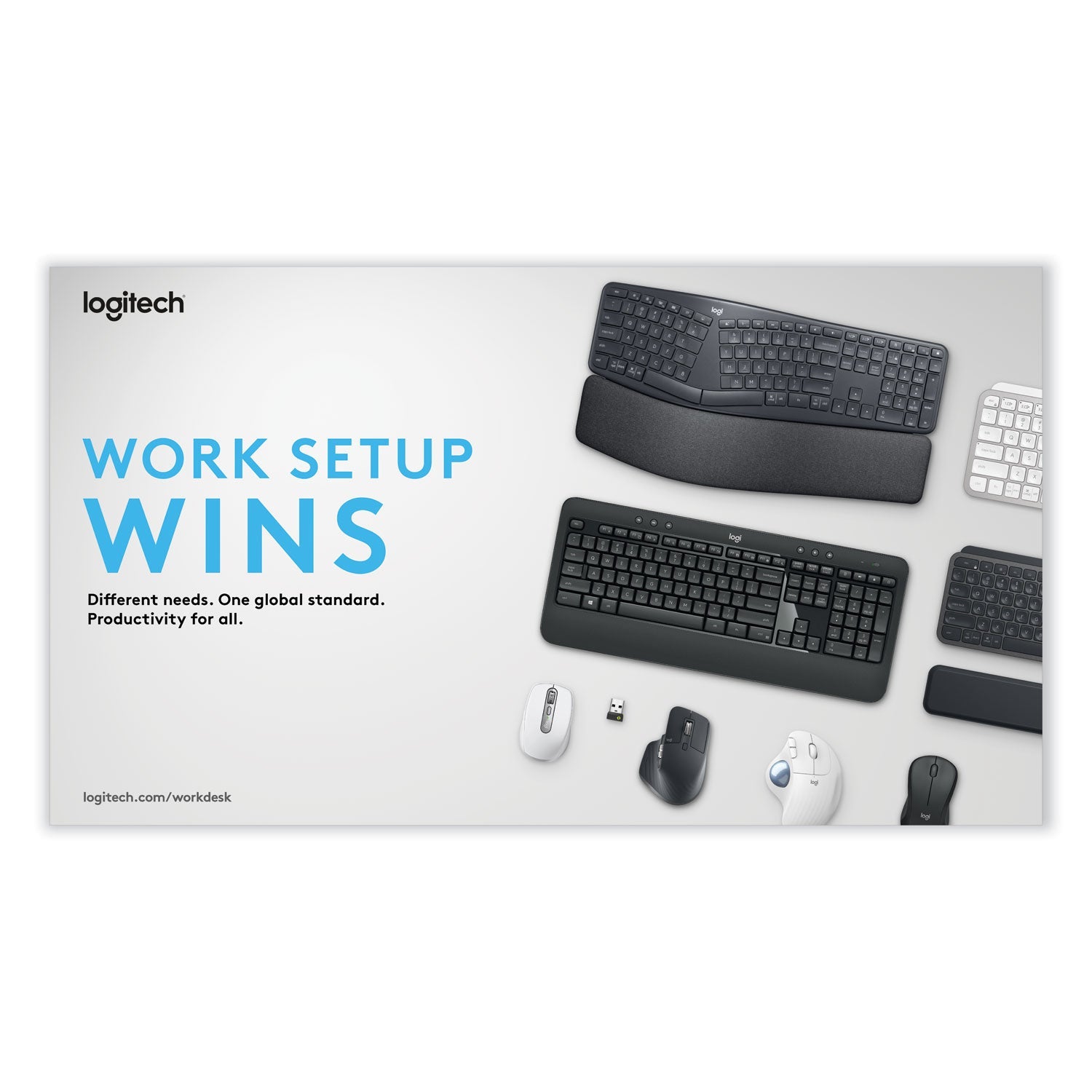 Logitech® Mk540 Wireless Combo, 2.4 Ghz Frequency/30 Ft Wireless Range, Black