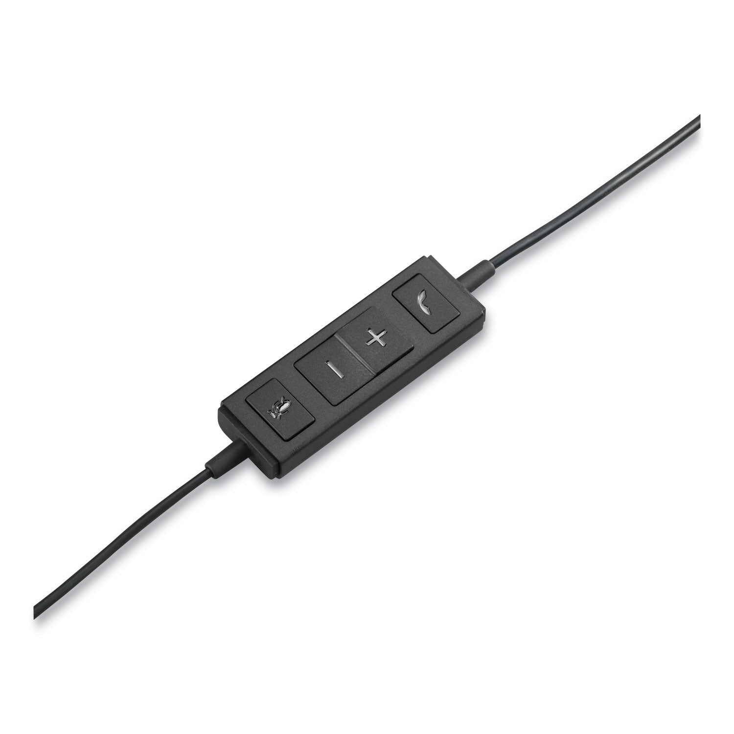 Logitech® H570e Monaural Over The Head Wired Headset, Black