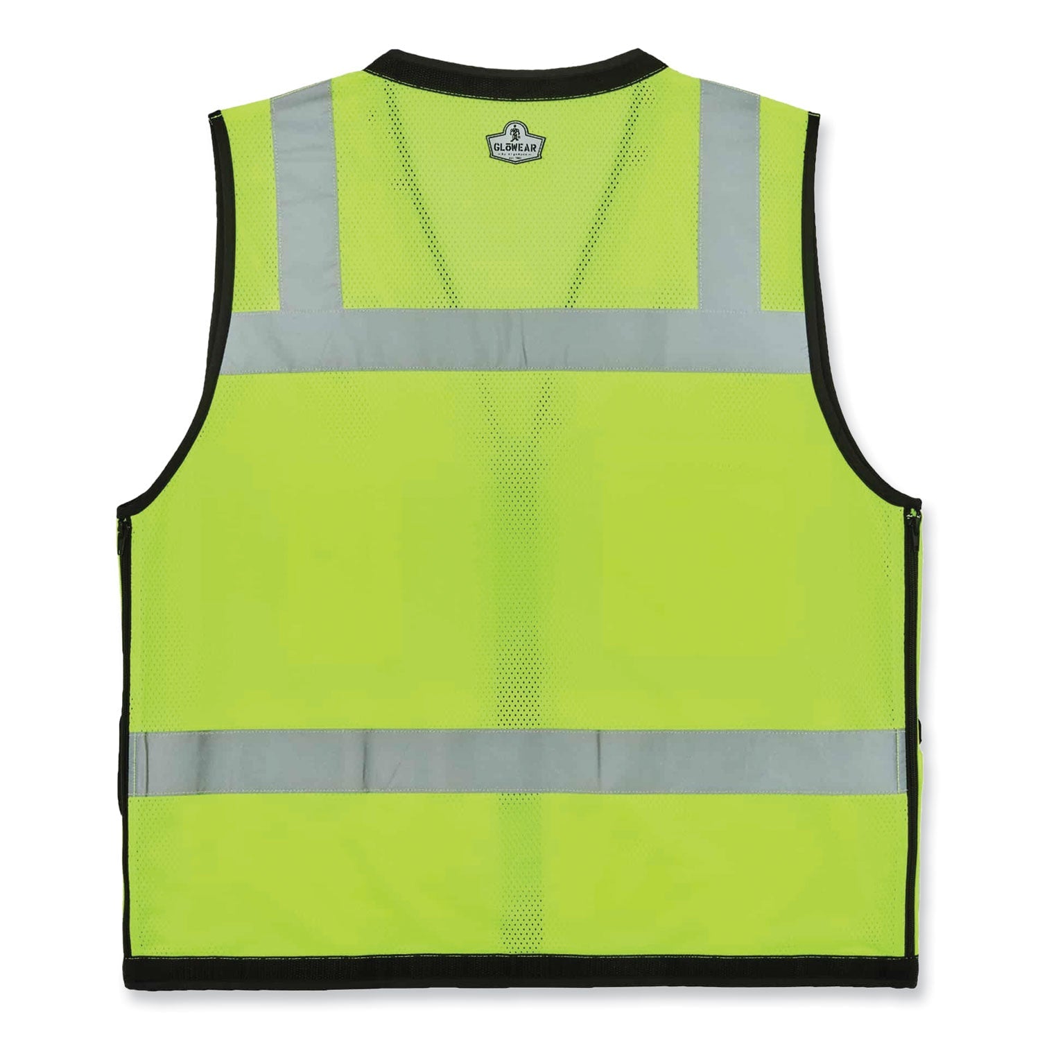 ergodyne® GloWear 8253HDZ Class 2 Heavy-Duty Mesh Surveyors Vest, Polyester, 4X-Large/5X-Large, Lime