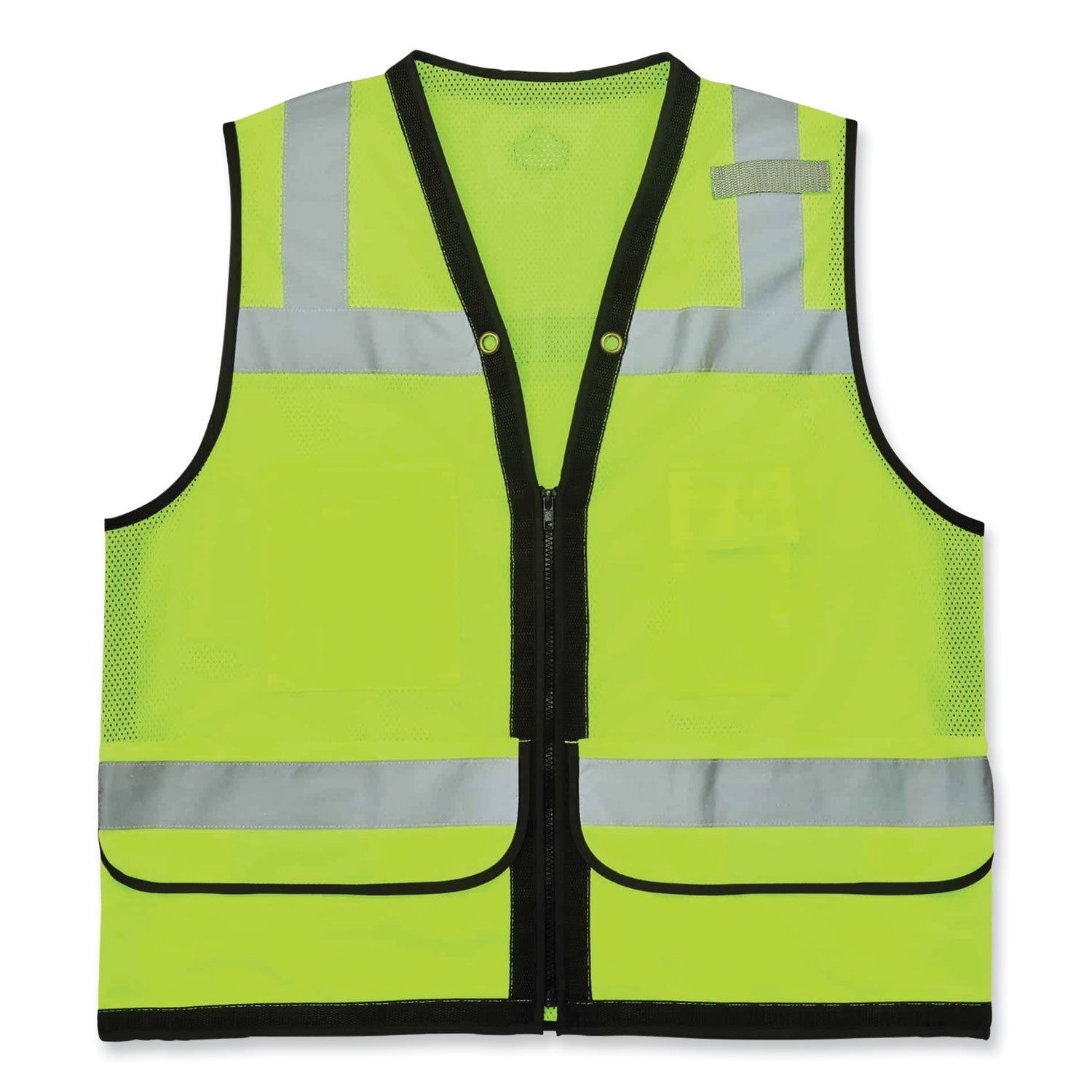 ergodyne® GloWear 8253HDZ Class 2 Heavy-Duty Mesh Surveyors Vest, Polyester, 4X-Large/5X-Large, Lime