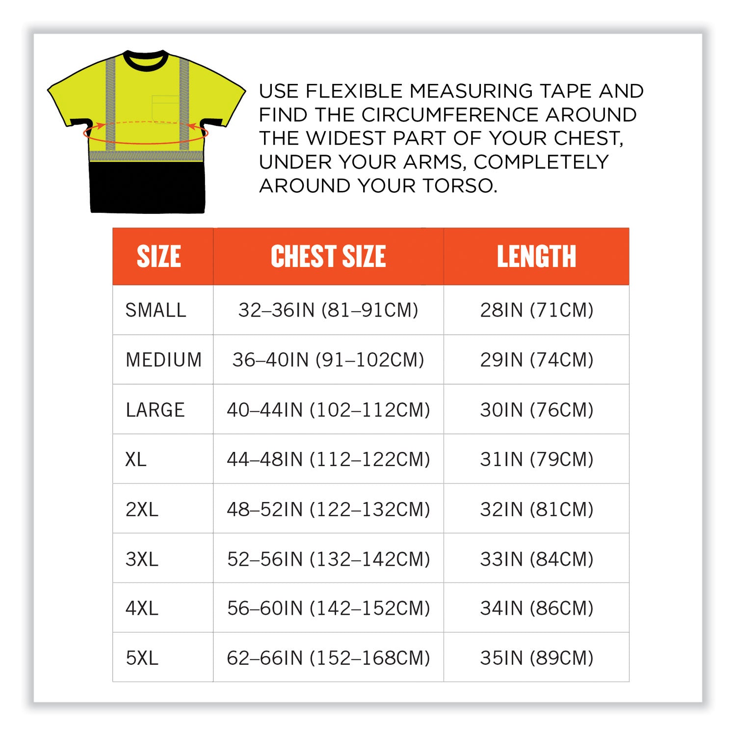 ergodyne® GloWear 8283BK Class 2 Lightweight Performance Hi-Vis T-Shirt, Polyester, 5X-Large, Lime