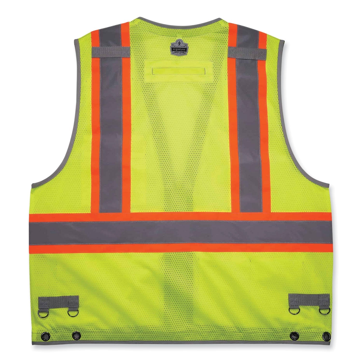 ergodyne® GloWear 8231TV Class 2 Hi-Vis Tool Tethering Safety Vest, Polyester, 4X-Large/5X-Large, Lime