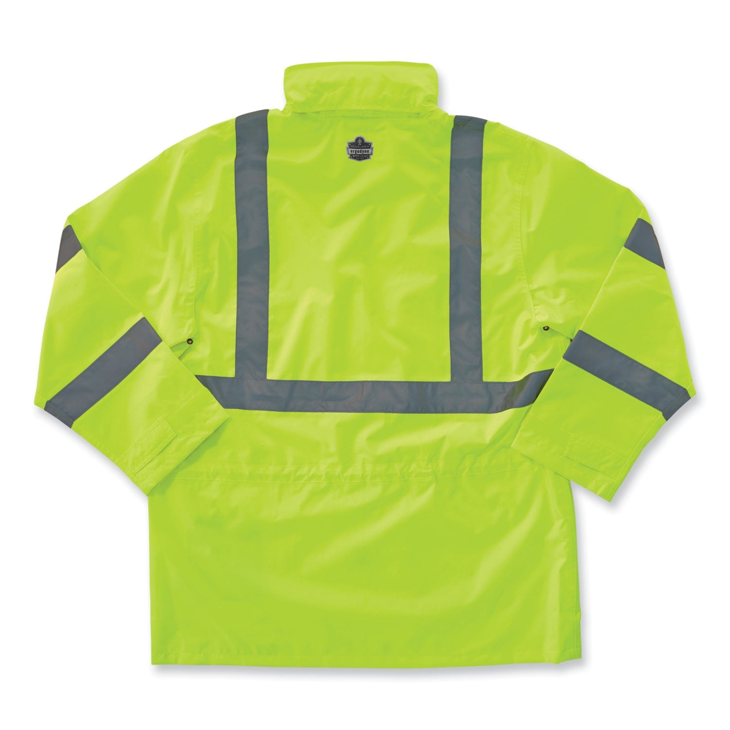 ergodyne® GloWear 8365 Class 3 Hi-Vis Rain Jacket, Polyester, Small, Lime