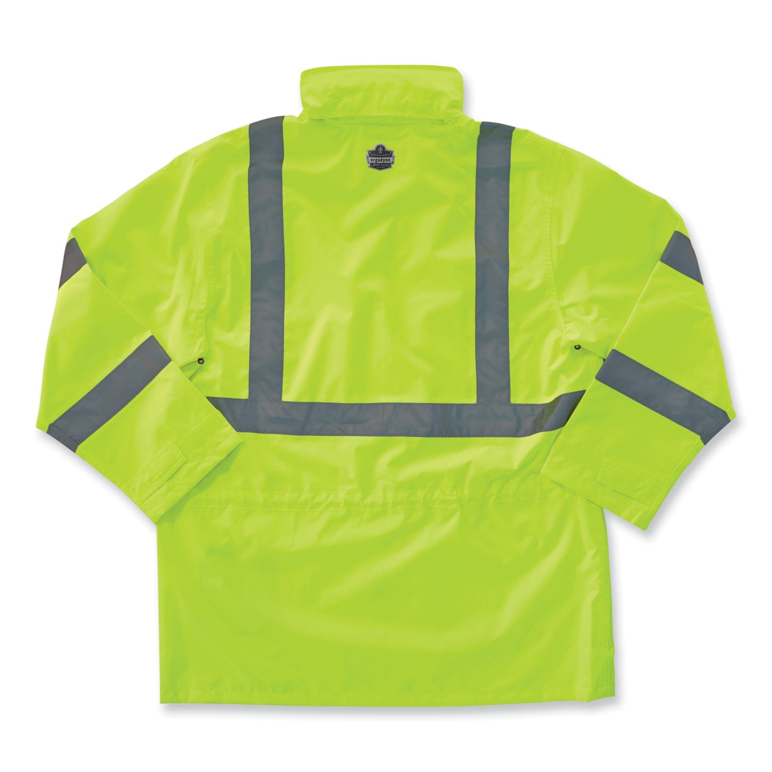 ergodyne® GloWear 8365 Class 3 Hi-Vis Rain Jacket, Polyester, 3X-Large, Lime
