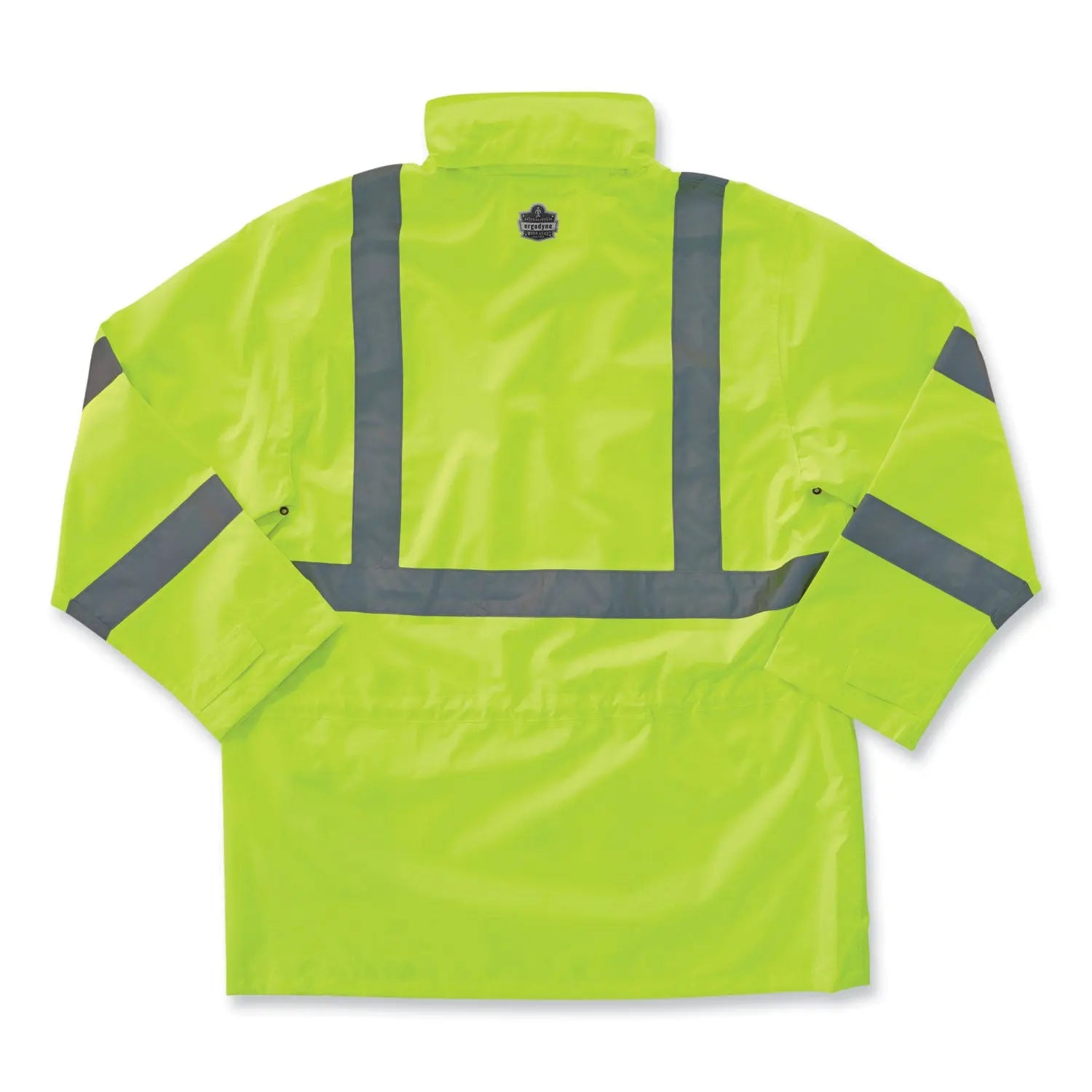 ergodyne® GloWear 8365 Class 3 Hi-Vis Rain Jacket, Polyester, 5X-Large, Lime