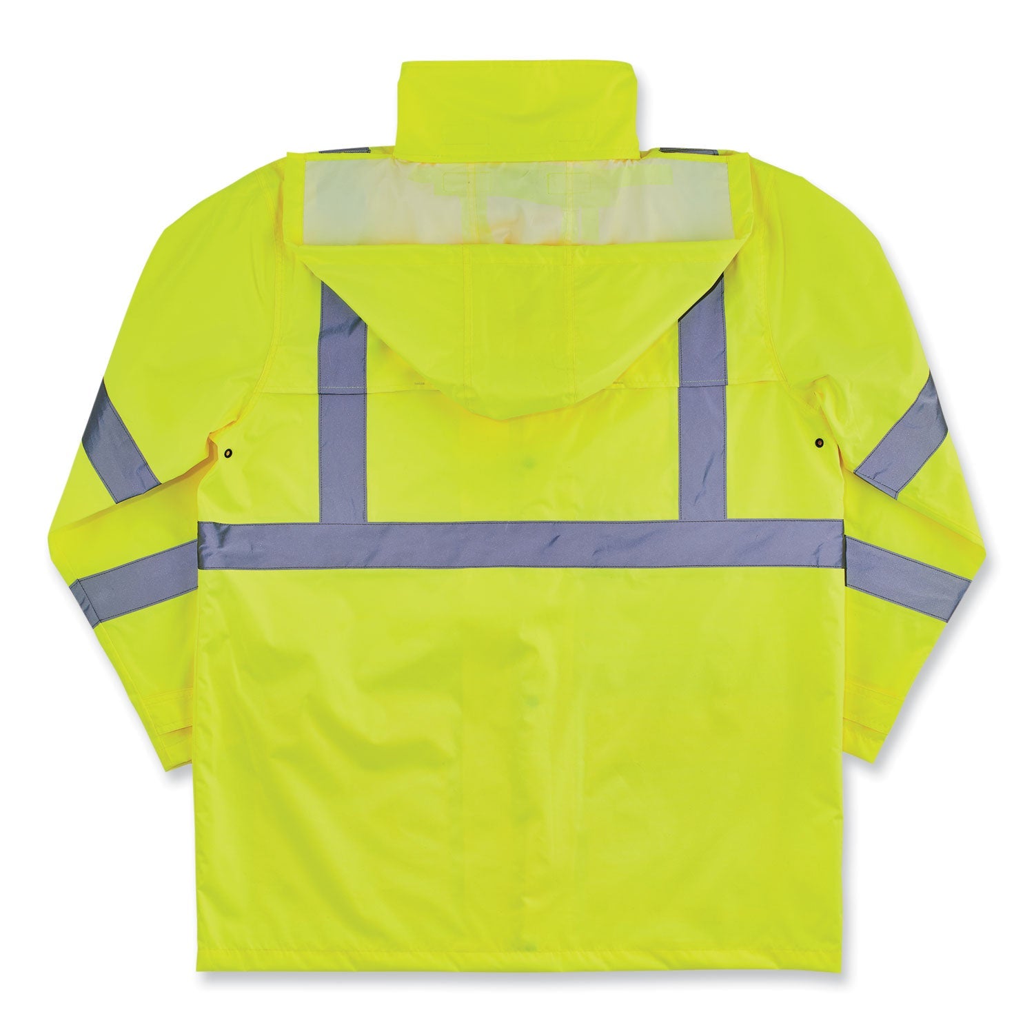 ergodyne® GloWear 8366 Class 3 Lightweight Hi-Vis Rain Jacket, Polyester, Medium, Lime