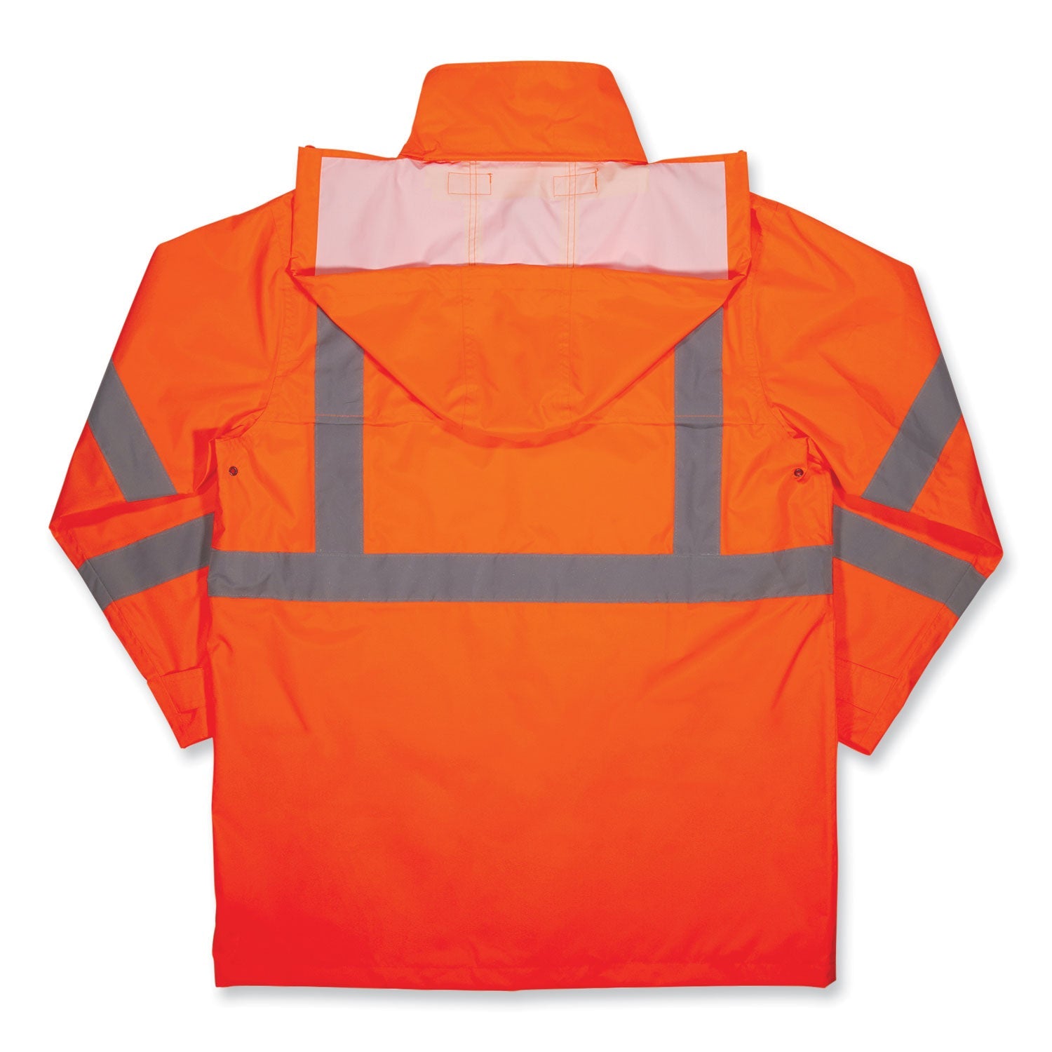 ergodyne® GloWear 8366 Class 3 Lightweight Hi-Vis Rain Jacket, Polyester, 4X-Large, Orange