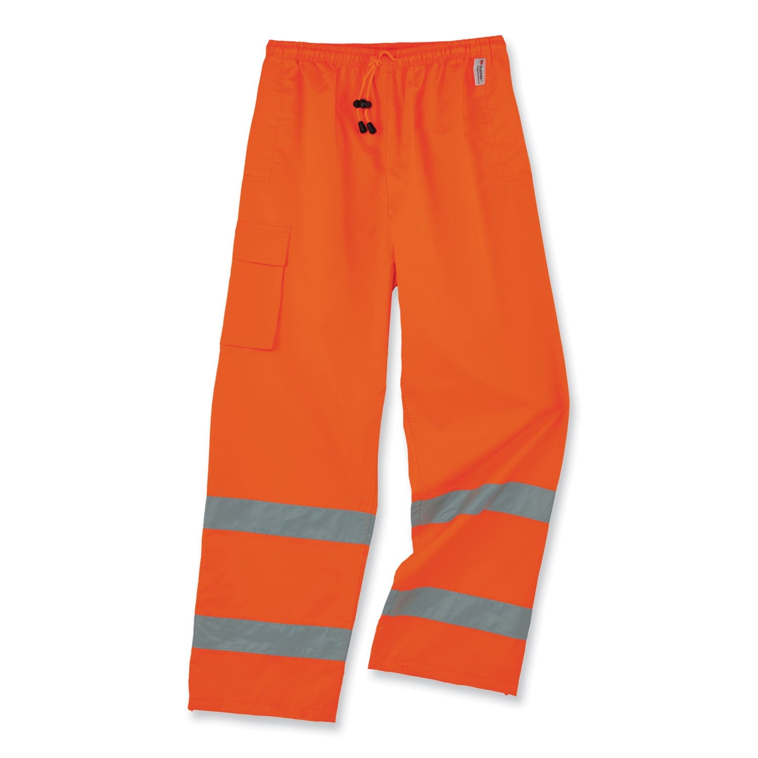ergodyne® GloWear 8915 Class E Hi-Vis Rain Pants, Small, Orange