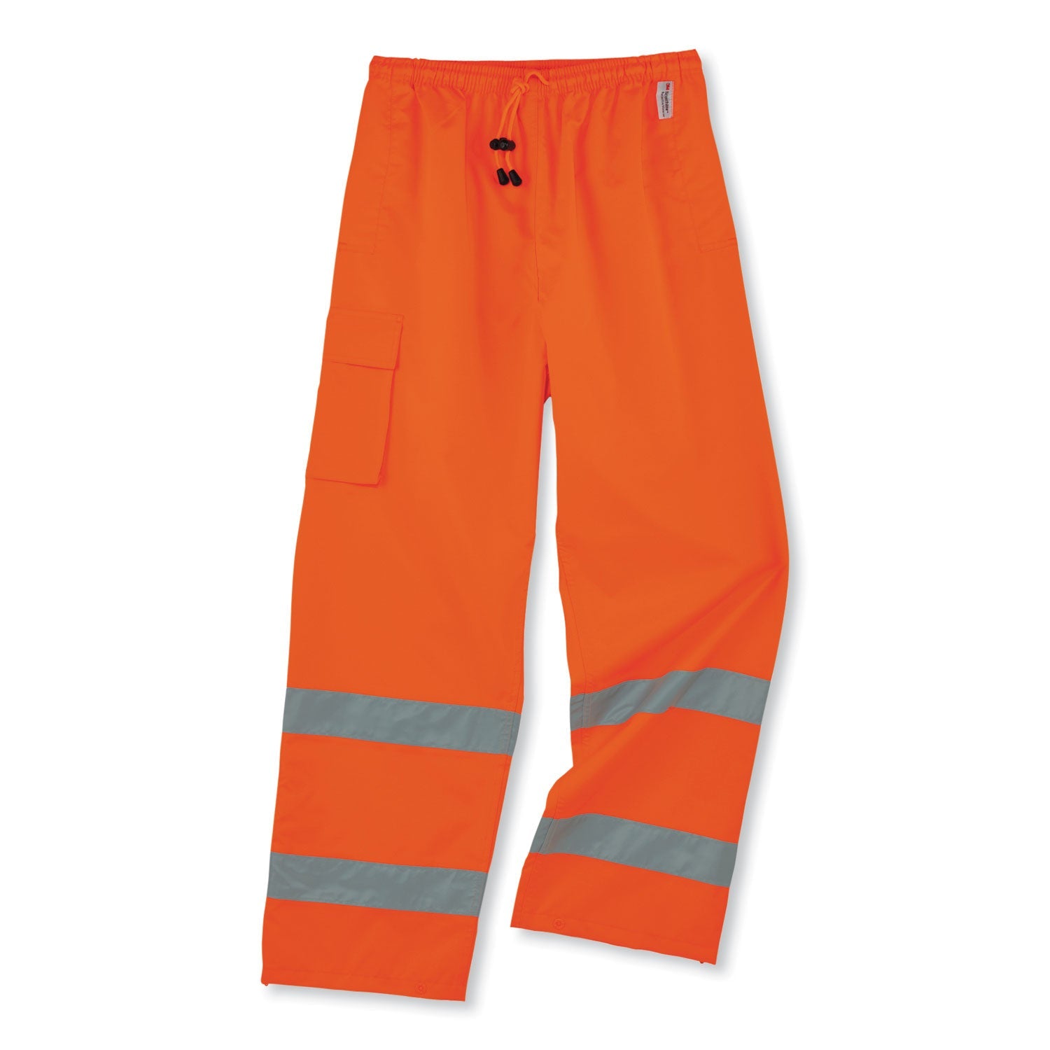 ergodyne® GloWear 8915 Class E Hi-Vis Rain Pants, X-Large, Orange