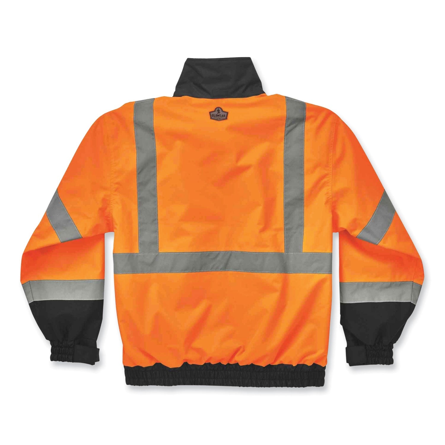 ergodyne® GloWear 8379 Class 3 Hi-Vis Fleece Lined Bomber Jacket, Orange, Large