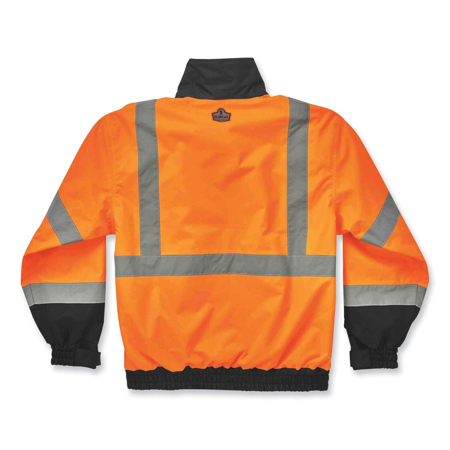 ergodyne® GloWear 8379 Class 3 Hi-Vis Fleece Lined Bomber Jacket, Orange, 2X-Large