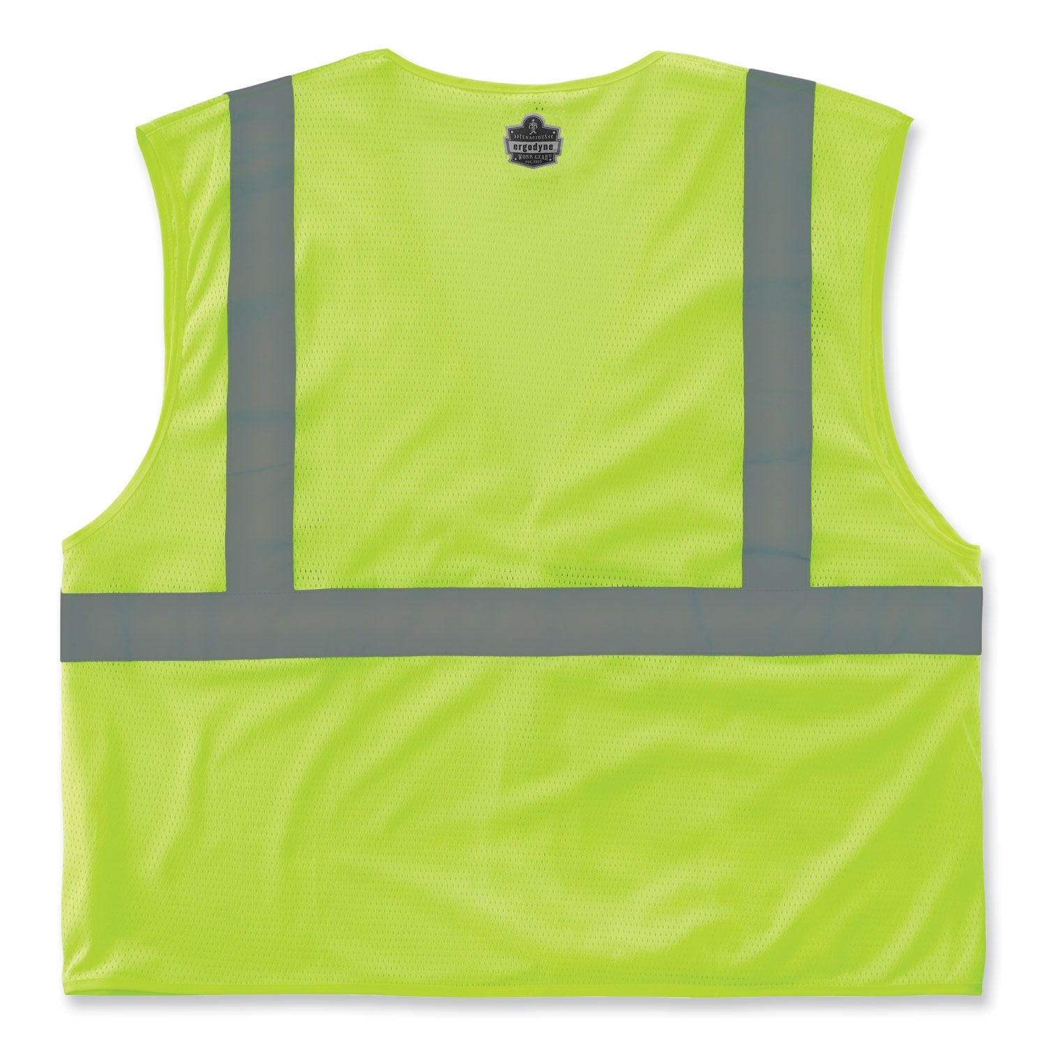 ergodyne® GloWear 8210HL-S Single Size Class 2 Economy Mesh Vest, Polyester, Large, Lime