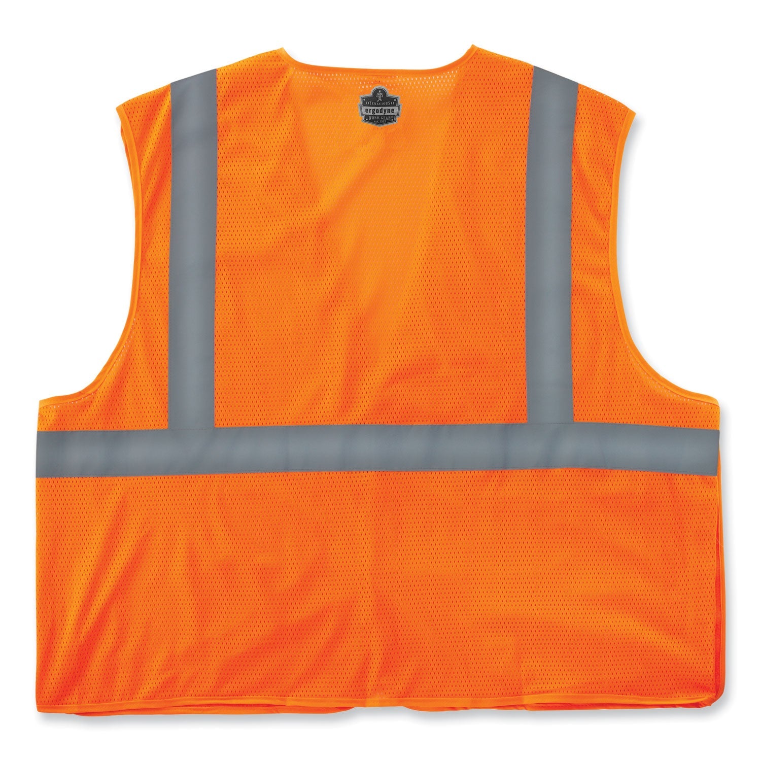 ergodyne® GloWear 8215BA-S Single Size Class 2 Economy Breakaway Mesh Vest, Polyester, X-Large, Orange