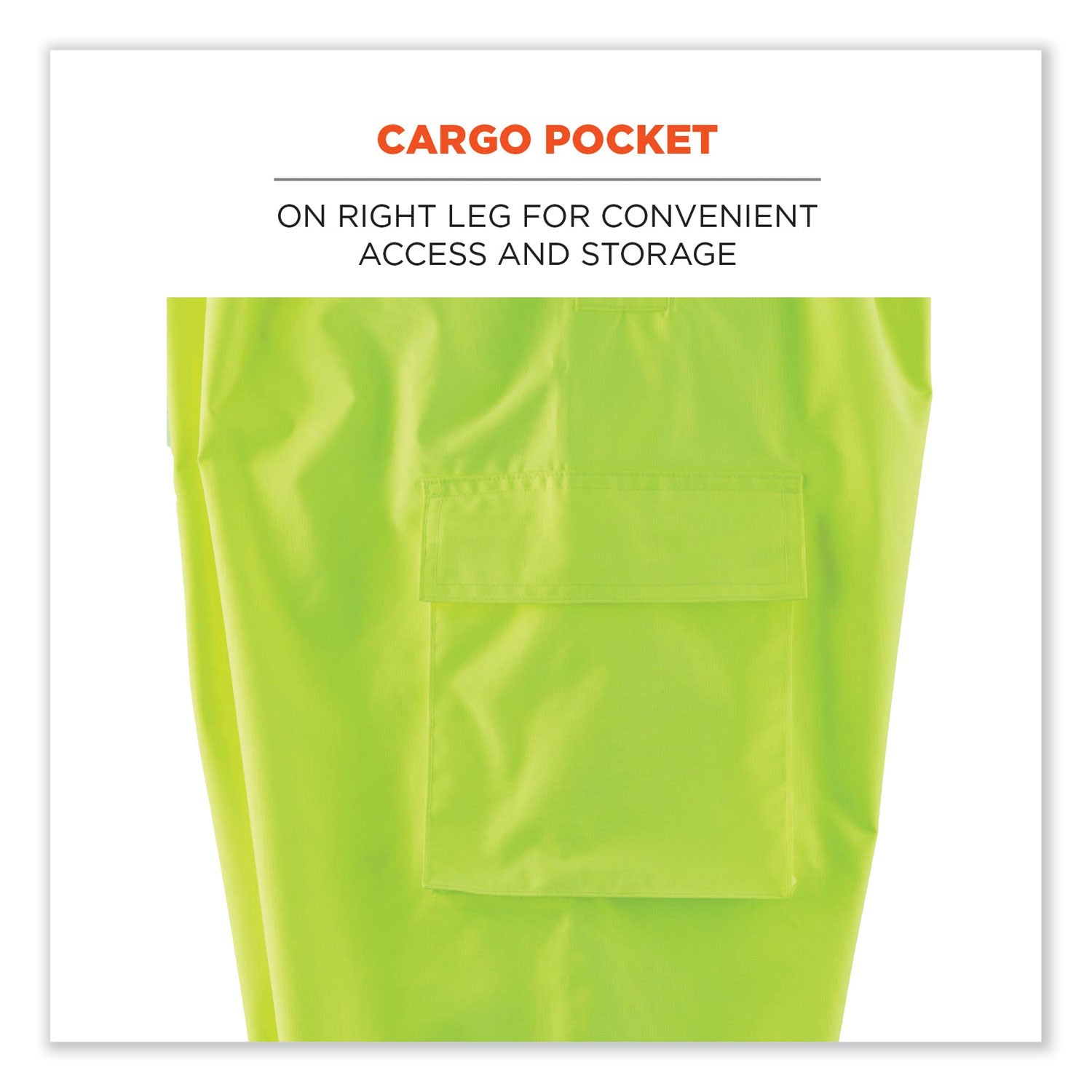 ergodyne® GloWear 8915BK Class E Hi-Vis Rain Pants Black Bottom, 4X-Large, Lime