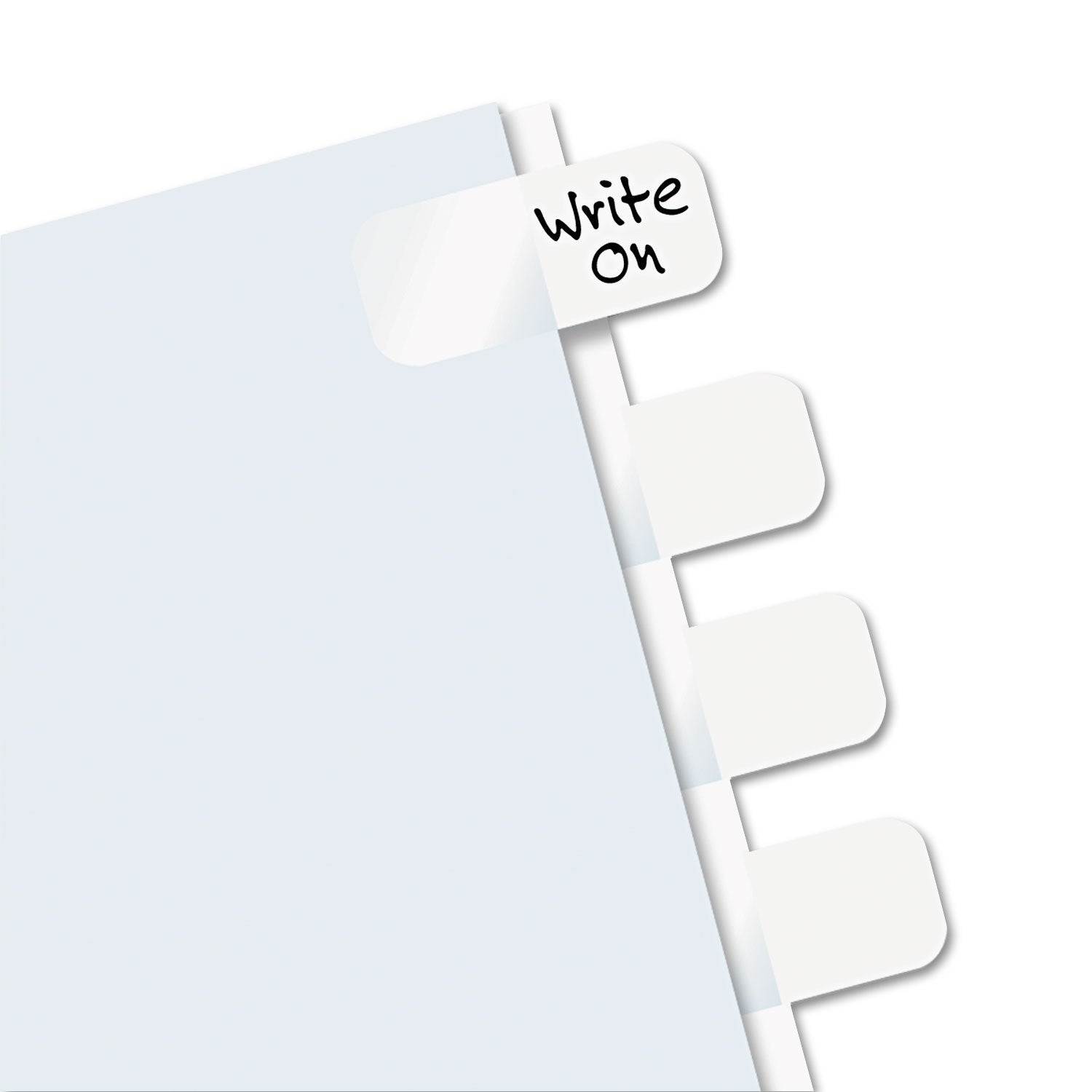 Redi-Tag® Legal Index Tabs, Customizable: Handwrite Only, 1/5-Cut, White, 1" Wide, 104/Pack