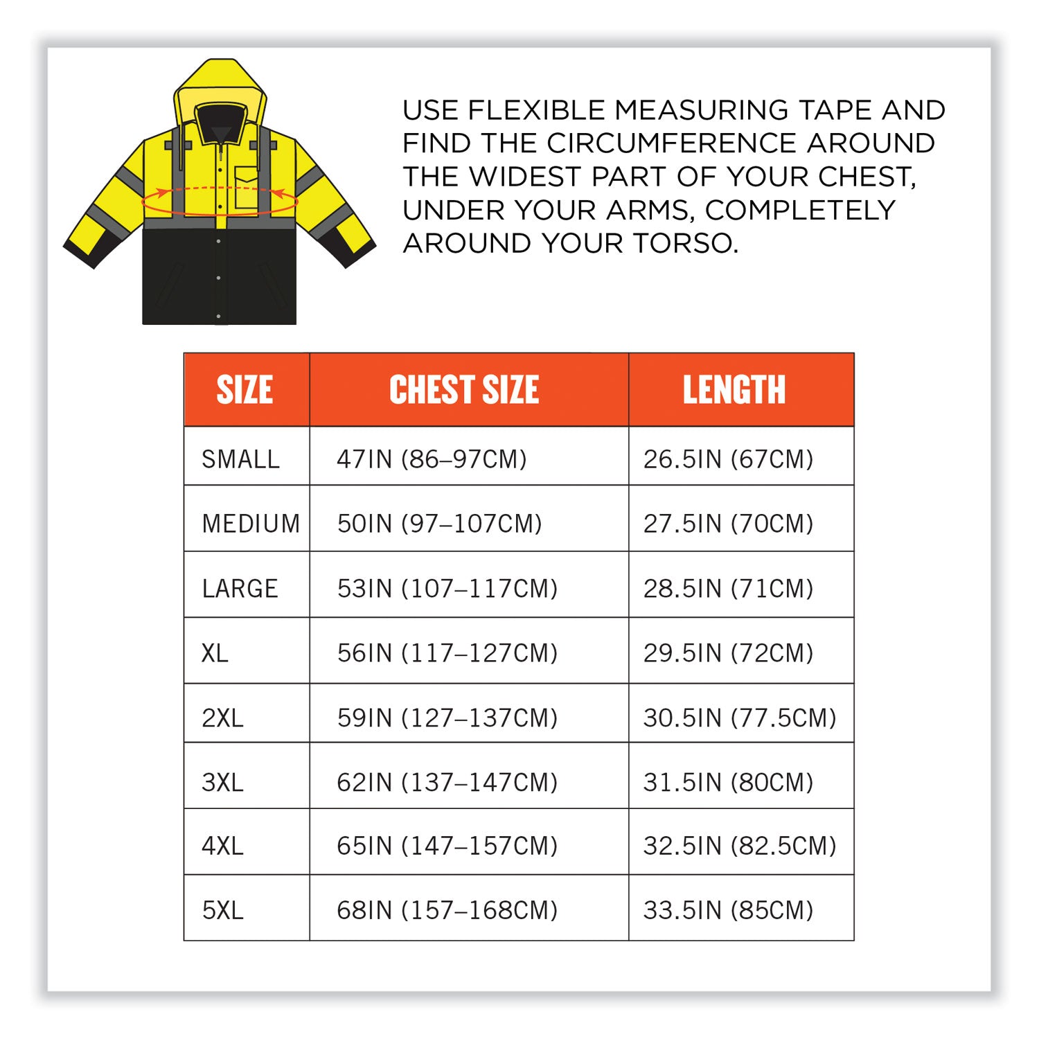 ergodyne® GloWear 8381 Class 3 Hi-Vis 4-in-1 Quilted Bomber Jacket, Lime, 5X-Large