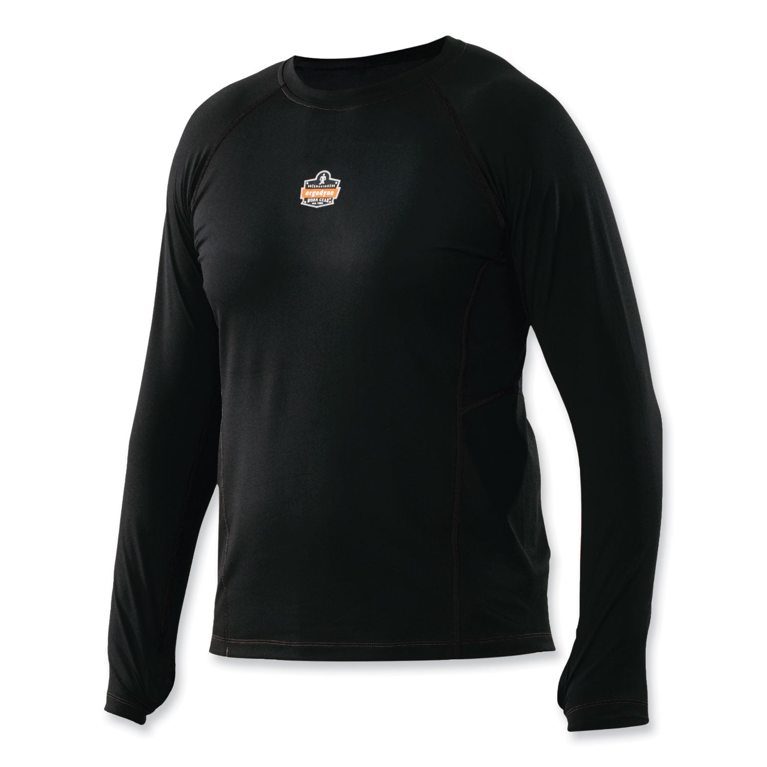 Midweight Base Layer Shirt | Long Sleeve Black 2XL