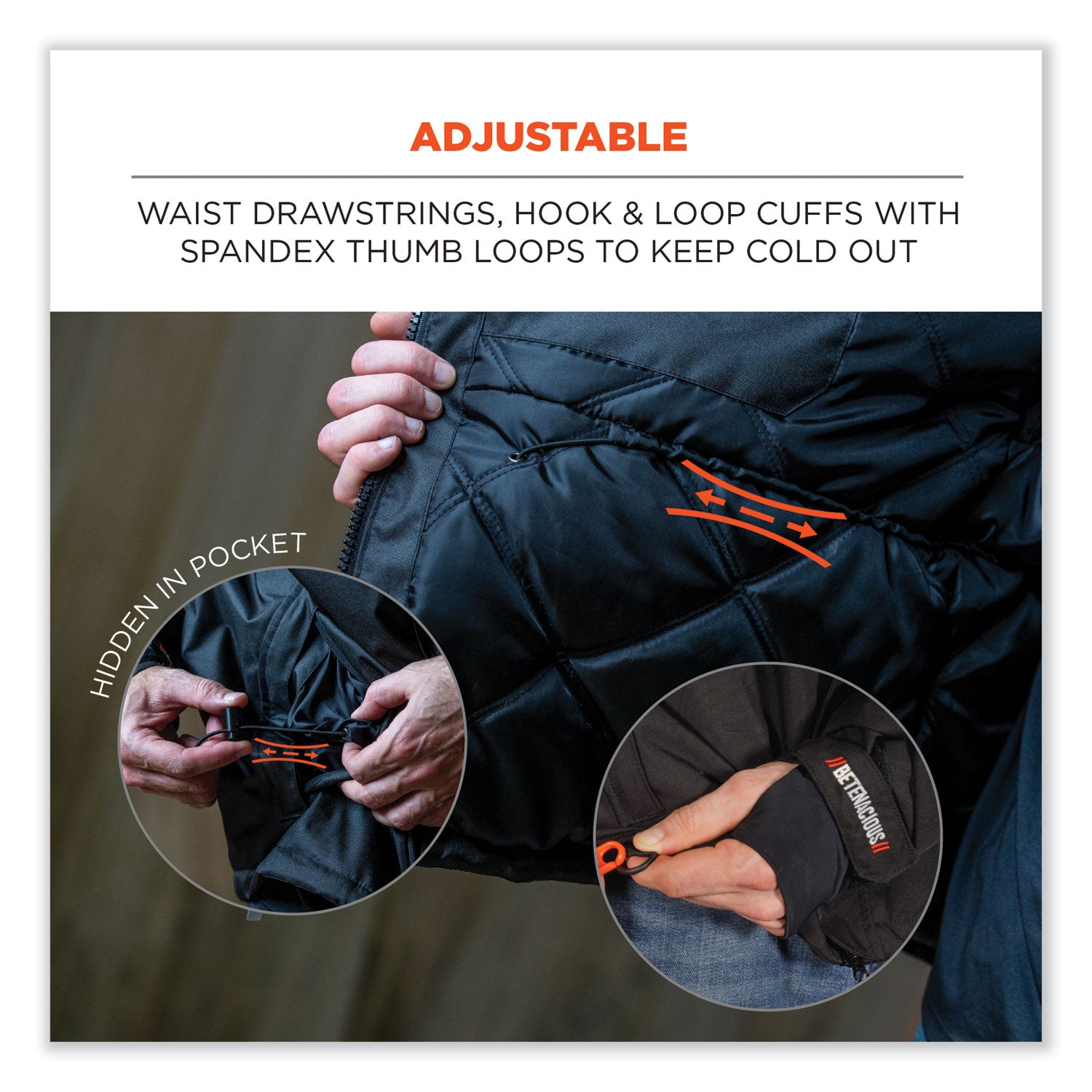 N-Ferno Thermal Jacket | 500D Nylon Shell Black Lg