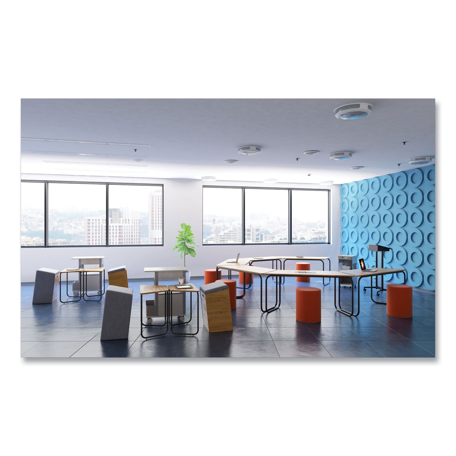 Safco® Impromptu Lectern, 26.5 x 18.75 x 46.5, Black