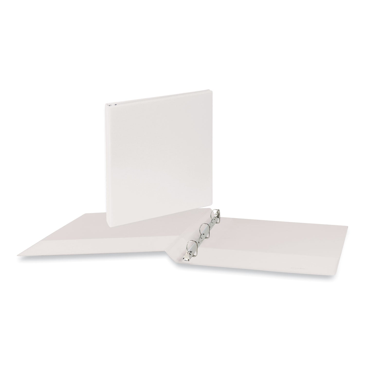 Universal® Slant D-Ring View Binder, 3 Rings, 0.5" Capacity, 11 x 8.5, White