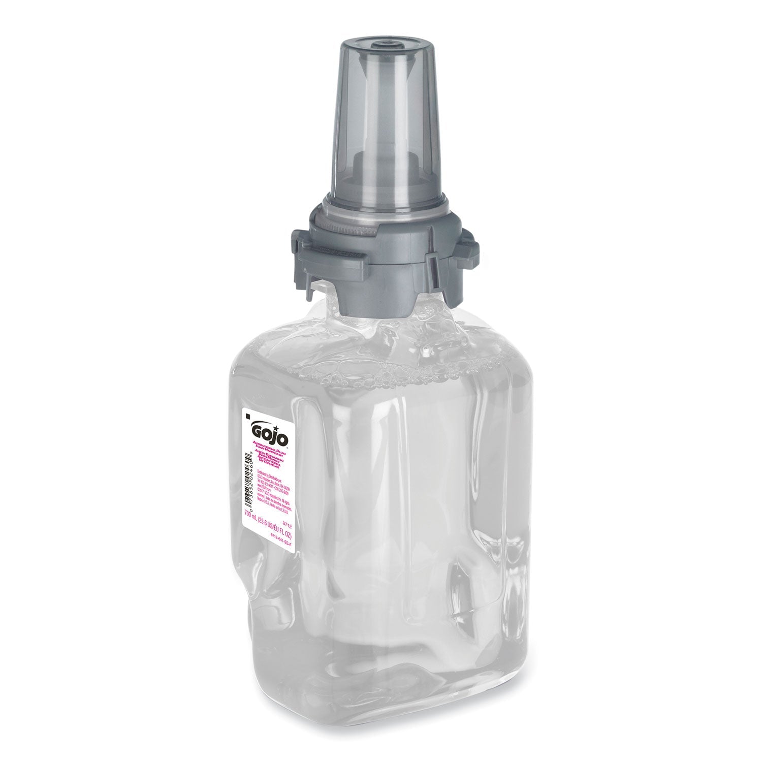 GOJO® Antibacterial Foam Hand Wash Refill for ADX-7 Dispensers, Plum Scent, 700 mL, 4/Carton