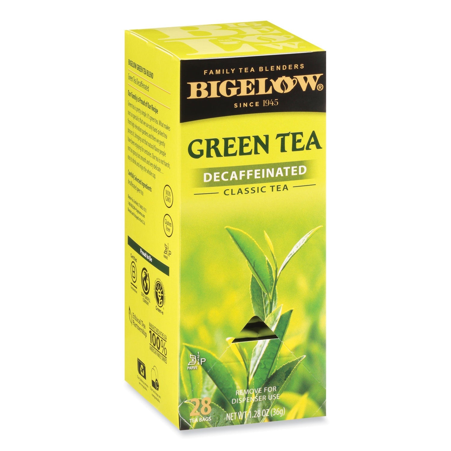Decaffeinated Green Tea | Bigelow | 28 Bags/Box
