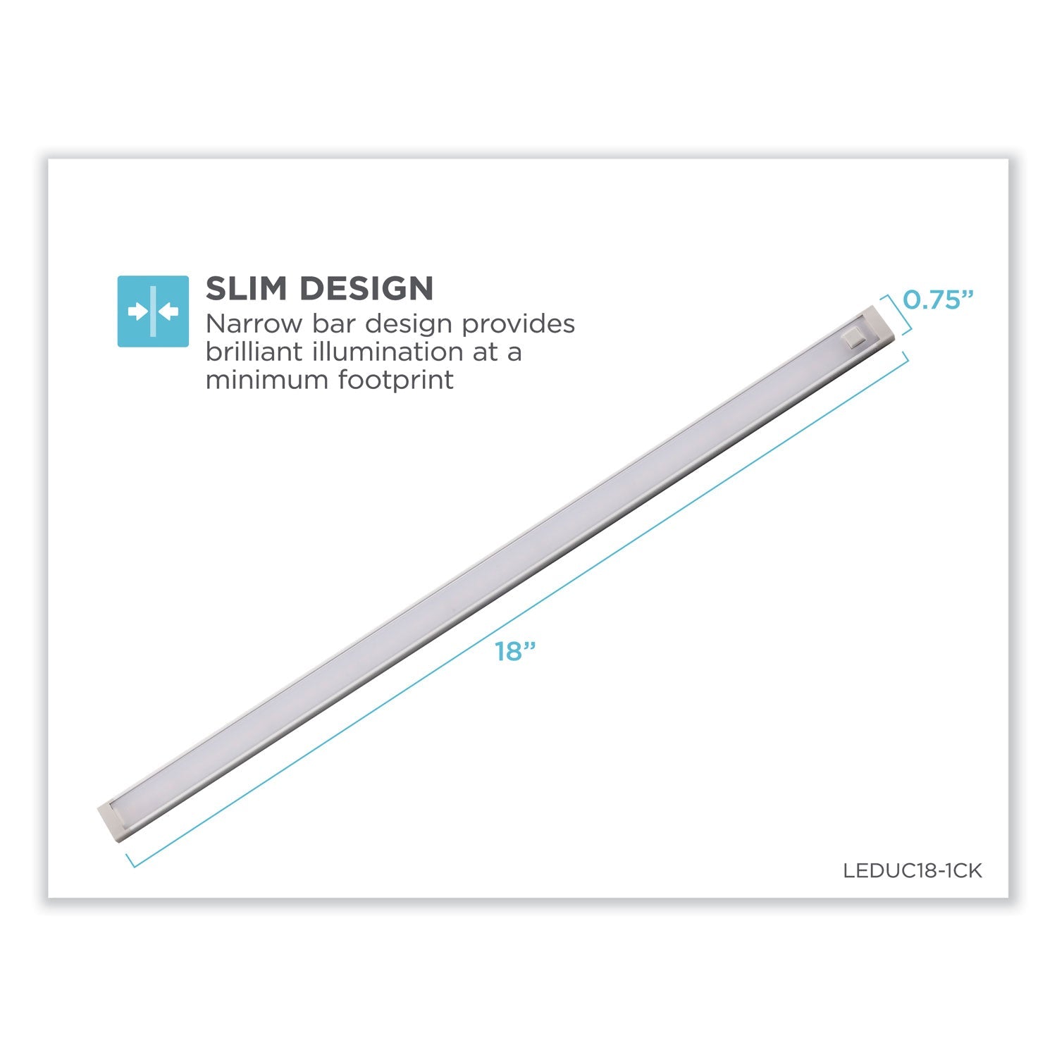 BLACK+DECKER LED Dimmable Under Counter Lighting With Motion Sensor and Magnetic Option Five-Bar Kit, 0.78w x 0.39h