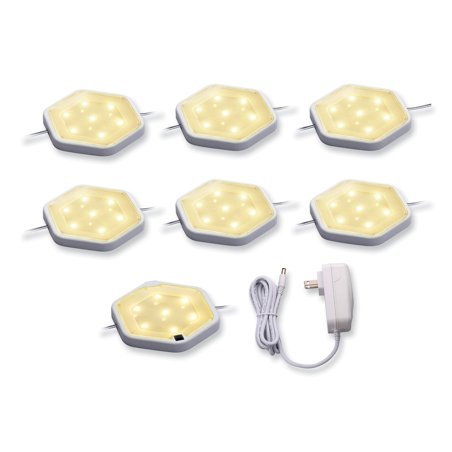 BLACK+DECKER LED Under Cabinet Puck Light Kit, 2.68w x 0.3h, White