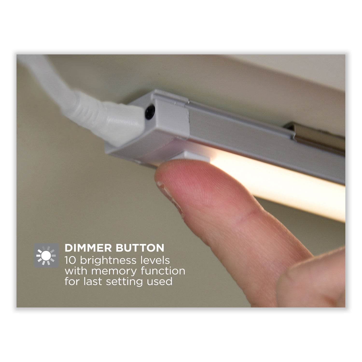 BLACK+DECKER LED Under Cabinet Lighting Kit with Magnetic Option Two-Bar Kit, 0.78w x 0.39h