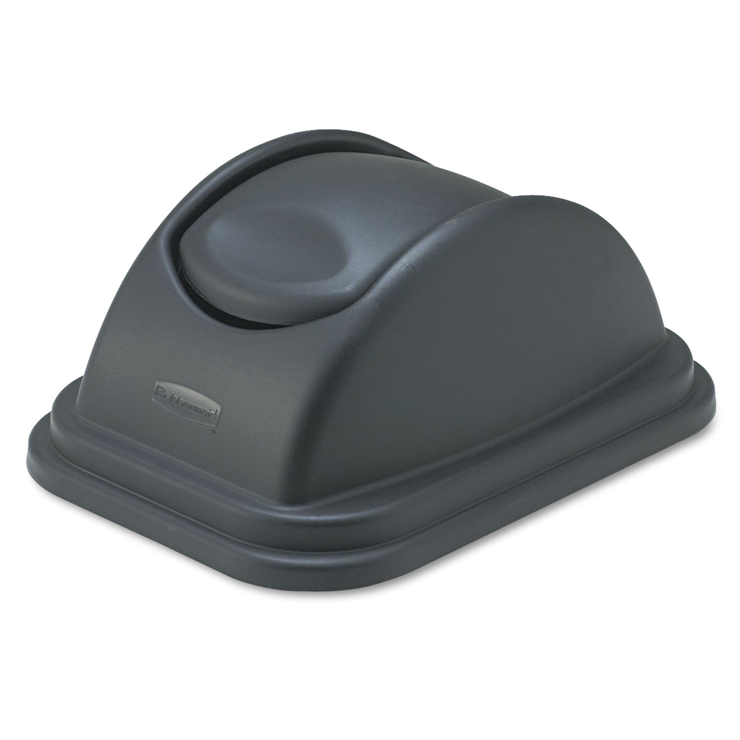 Rubbermaid® Commercial Rectangular Free-Swinging Plastic Lid, Black