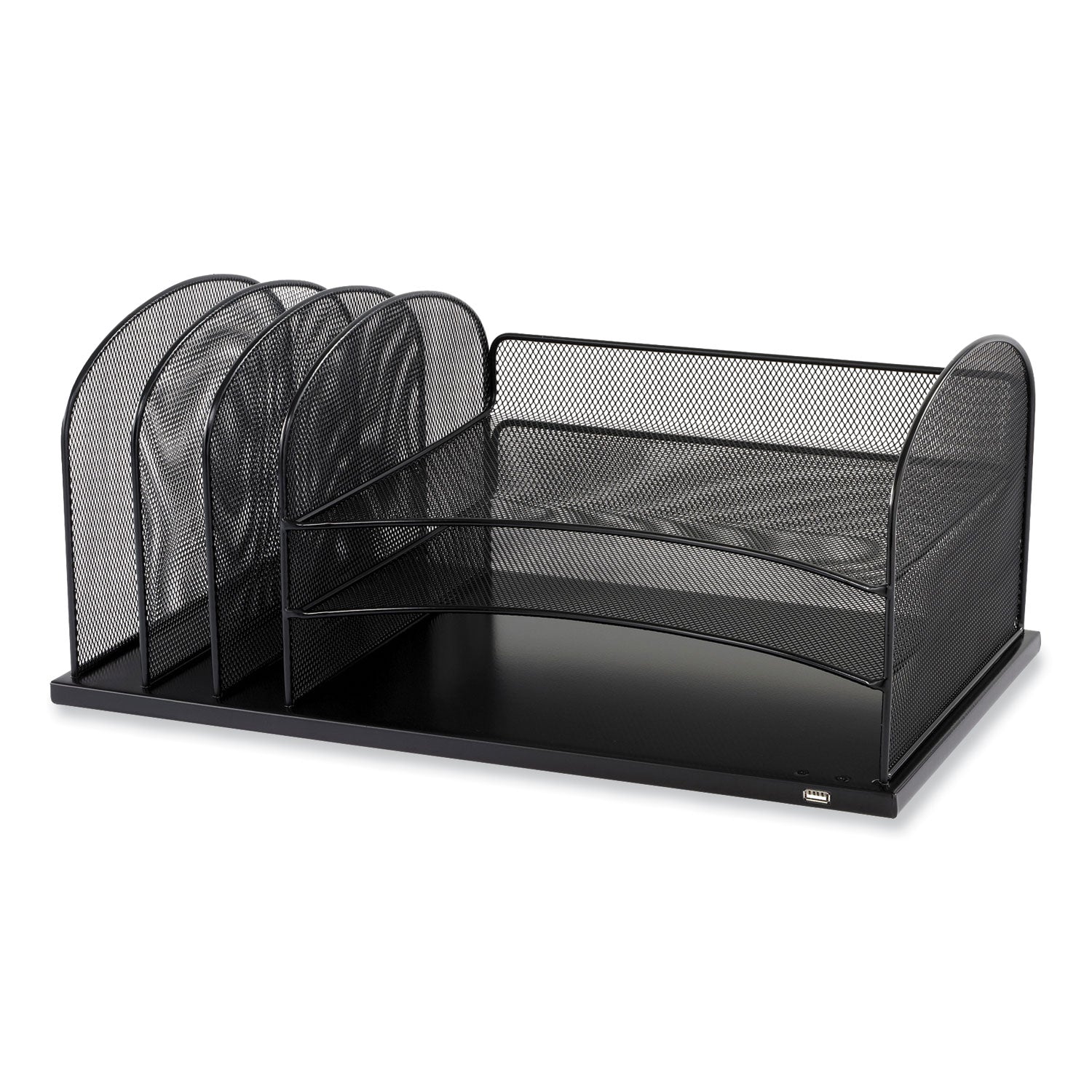 Onyx Powered Desk Organizer | 3 Section