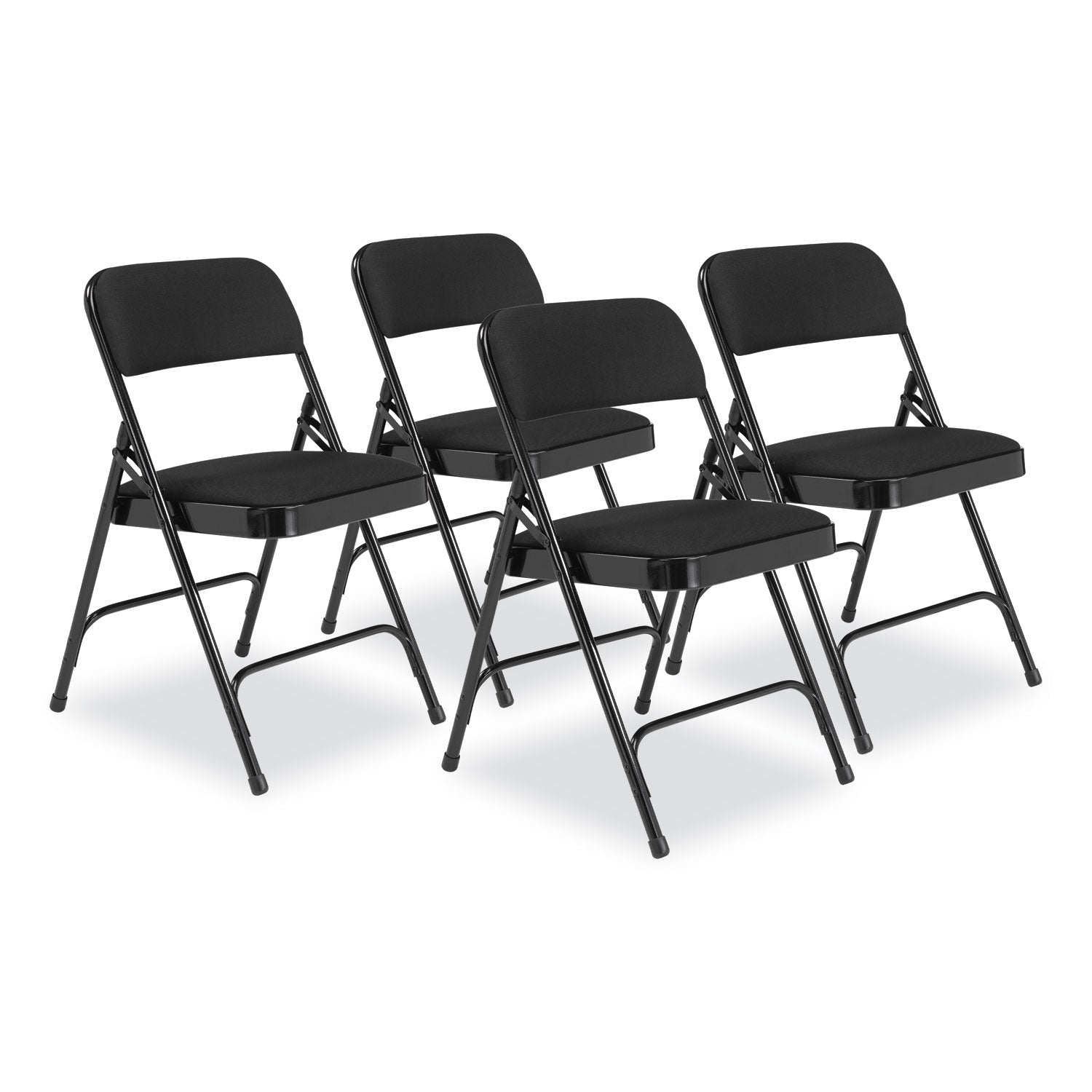 2200 Series Fabric Folding Chair | Black, 4/Carton