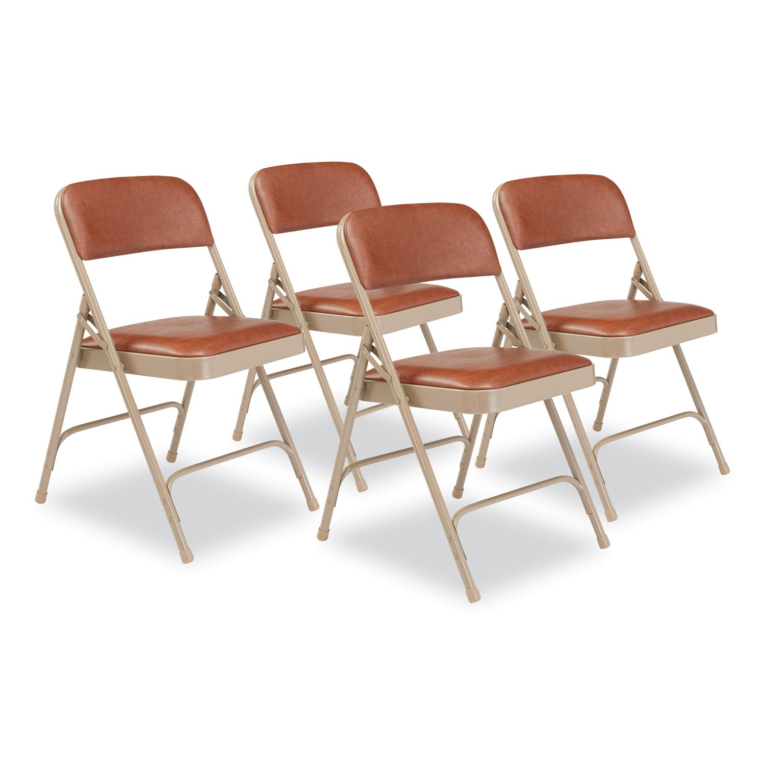 1200 Series Vinyl Folding Chair | Honey Brown, 4/Ctn