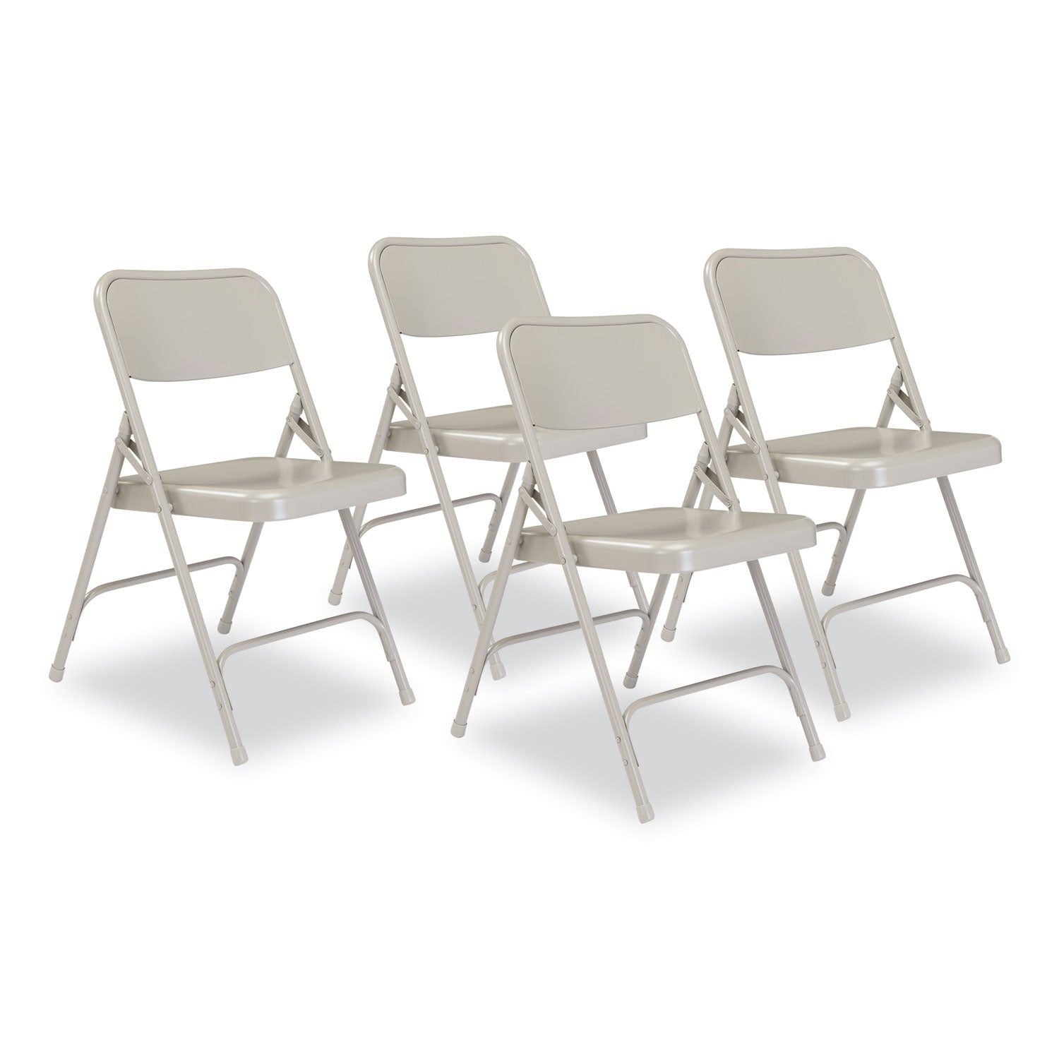 200 Series All-Steel Folding Chair | Gray, 4/Carton