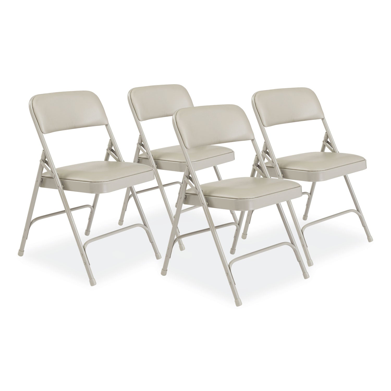 1200 Series Vinyl Folding Chair | Warm Gray, 4/Ctn