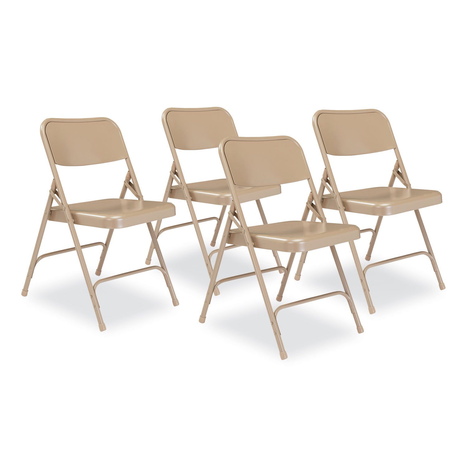 200 Series All-Steel Folding Chair | Beige, 4/Carton