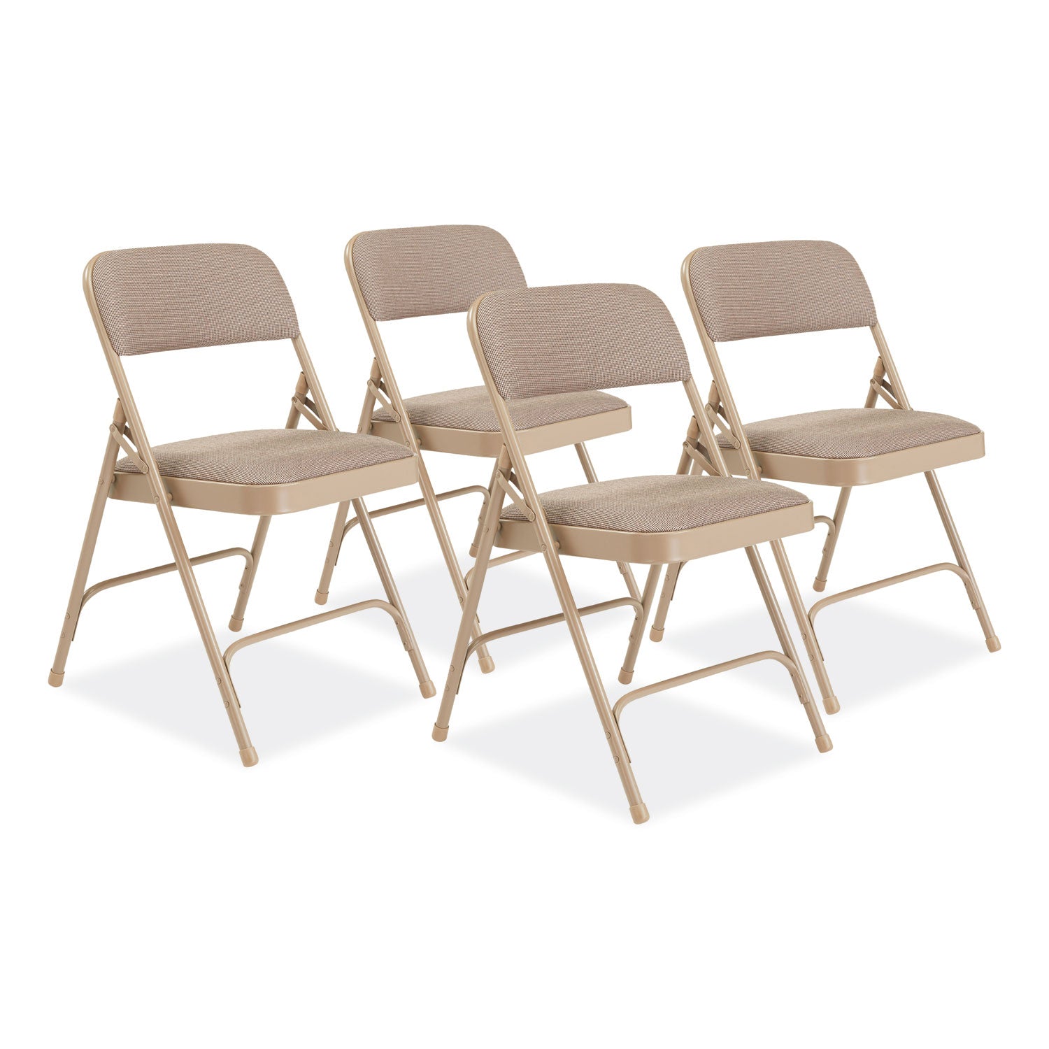 2200 Series Fabric Folding Chair | Beige, 4/Carton