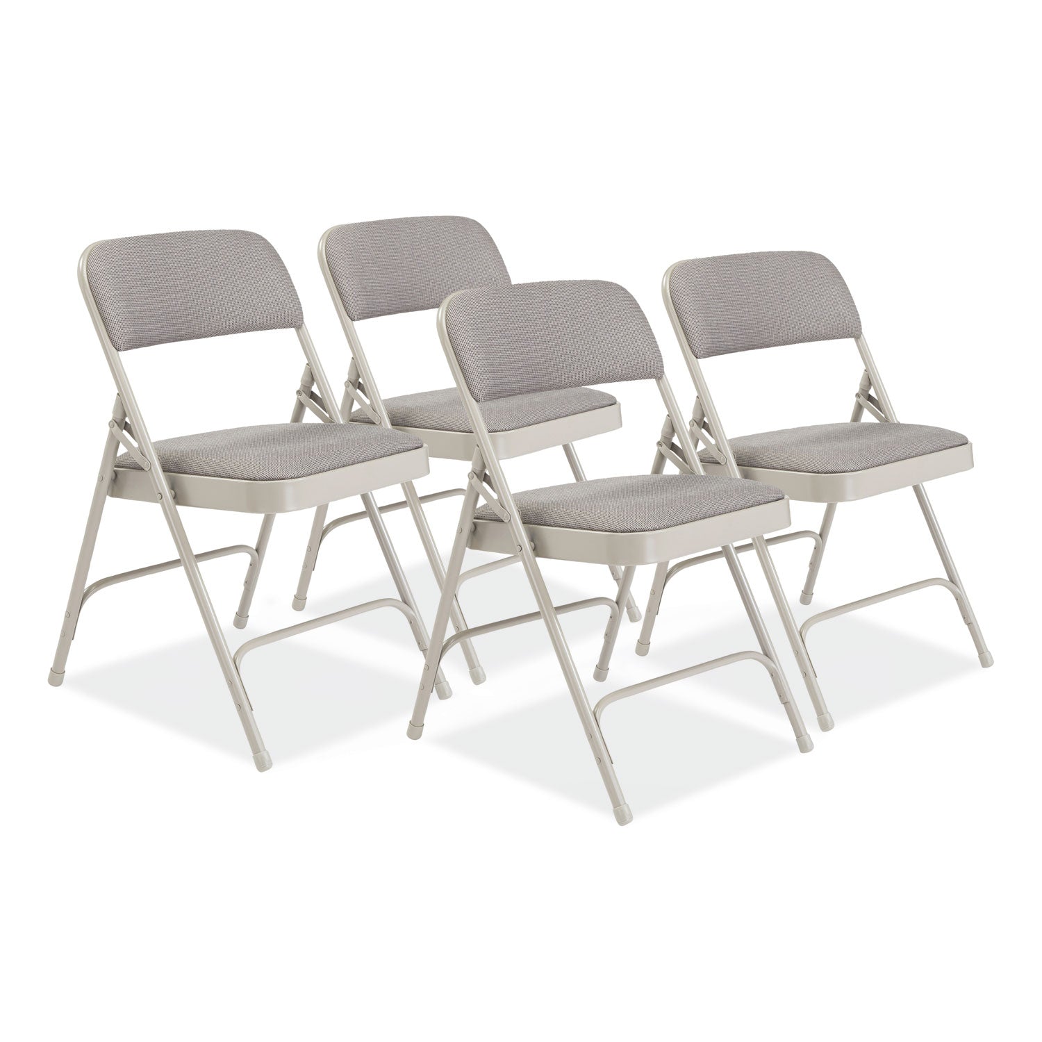 2200 Series Fabric Folding Chair | Gray, 4/Carton