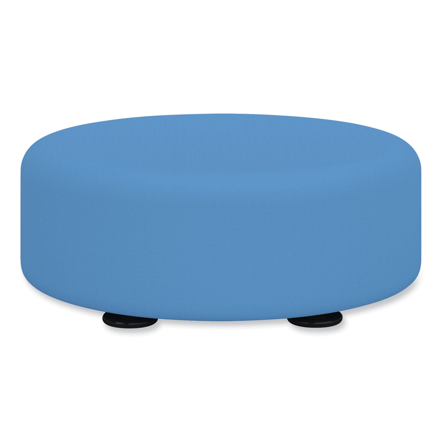 Safco® Learn 15" Round Vinyl Floor Seat, 15" x 15" x 5.75", Baby Blue