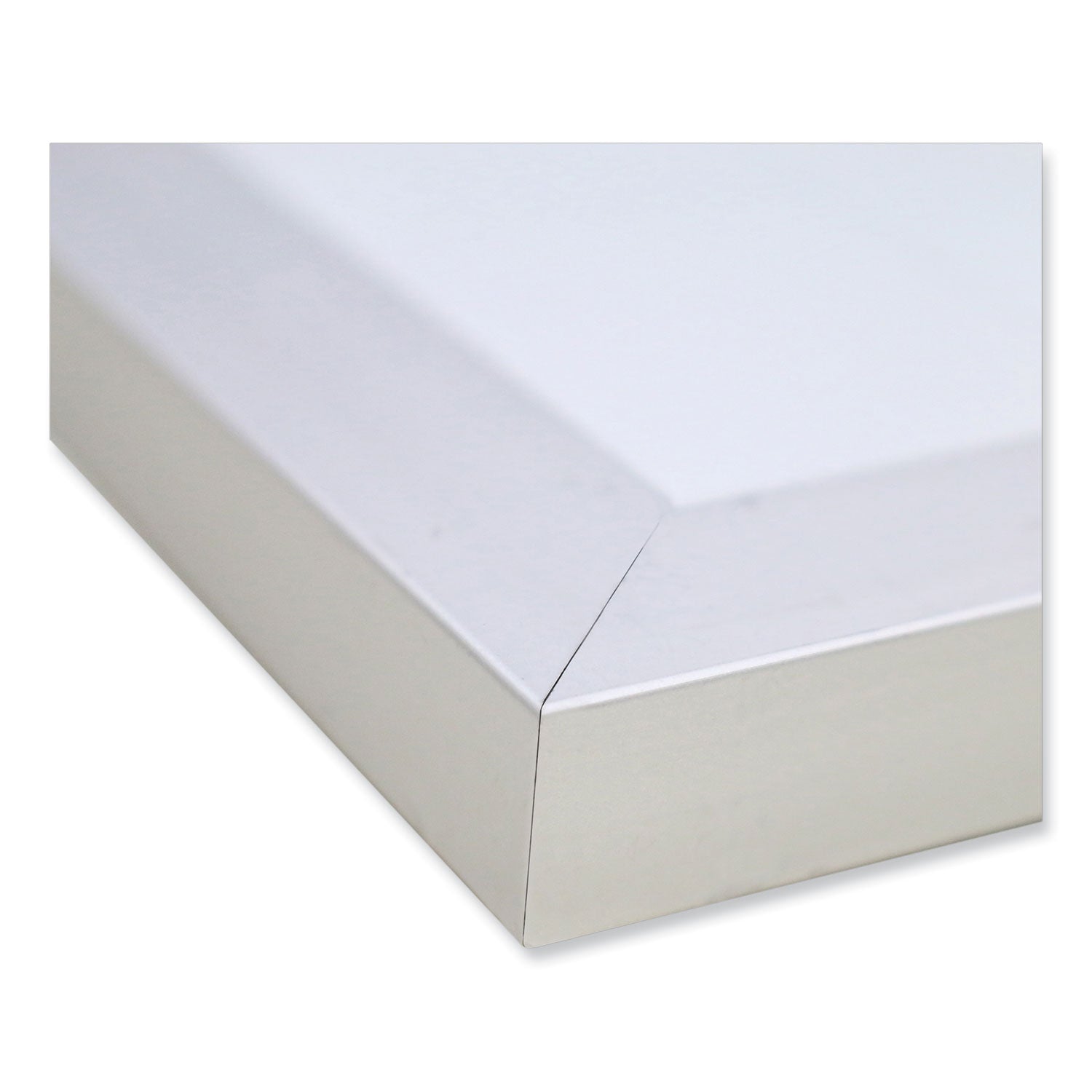 Ghent Magnetic Porcelain Whiteboard with Aluminum Frame, 120.5" x 48.5", White Surface, Satin Aluminum Frame