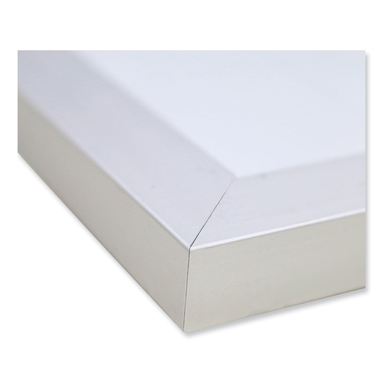 Ghent Non-Magnetic Whiteboard with Aluminum Frame, 48" x 35.81", White Surface, Satin Aluminum Frame