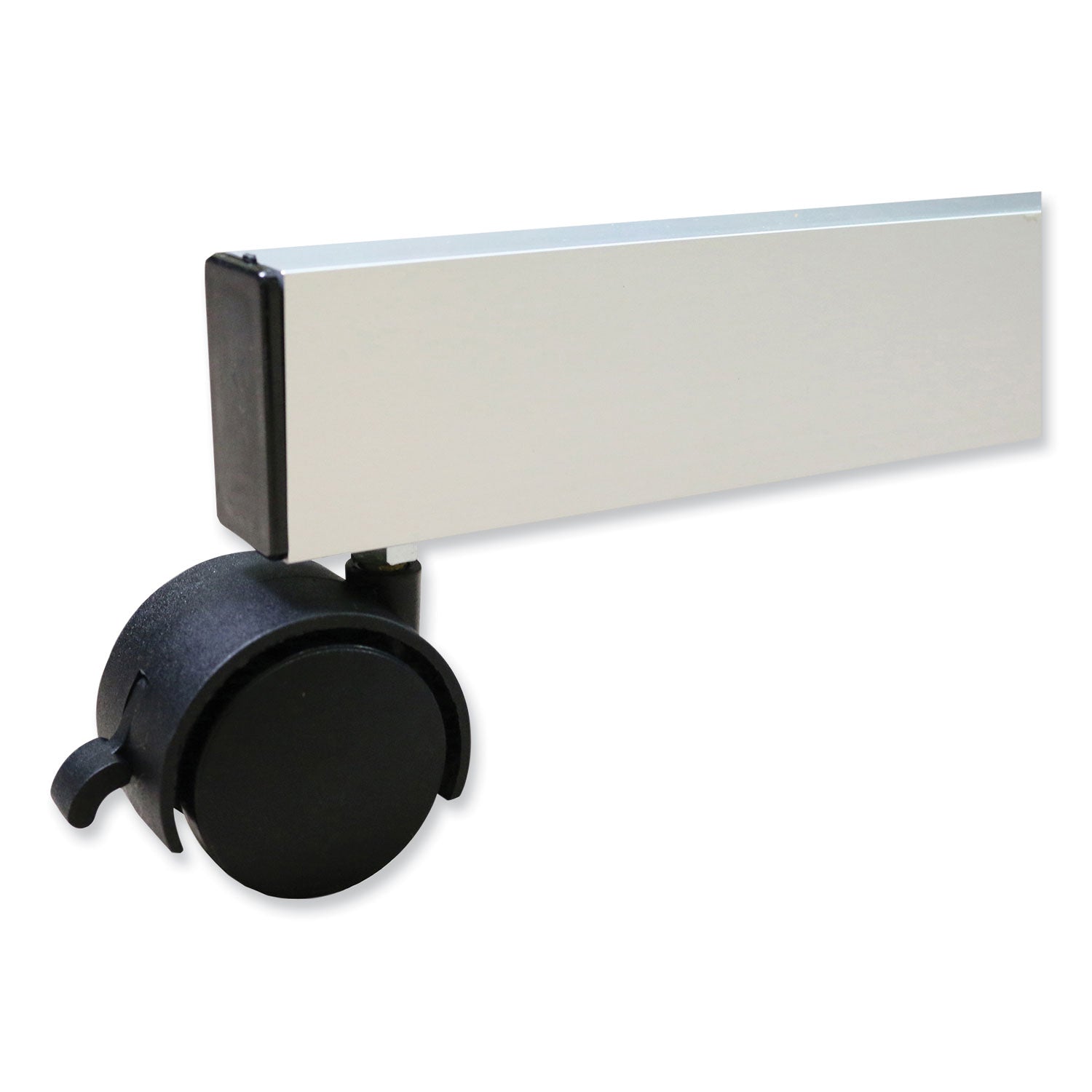 Ghent Reversible Magnetic Porcelain Whiteboard with Aluminum Frame, 101.25" x 78.25", White Surface, Satin Aluminum Frame