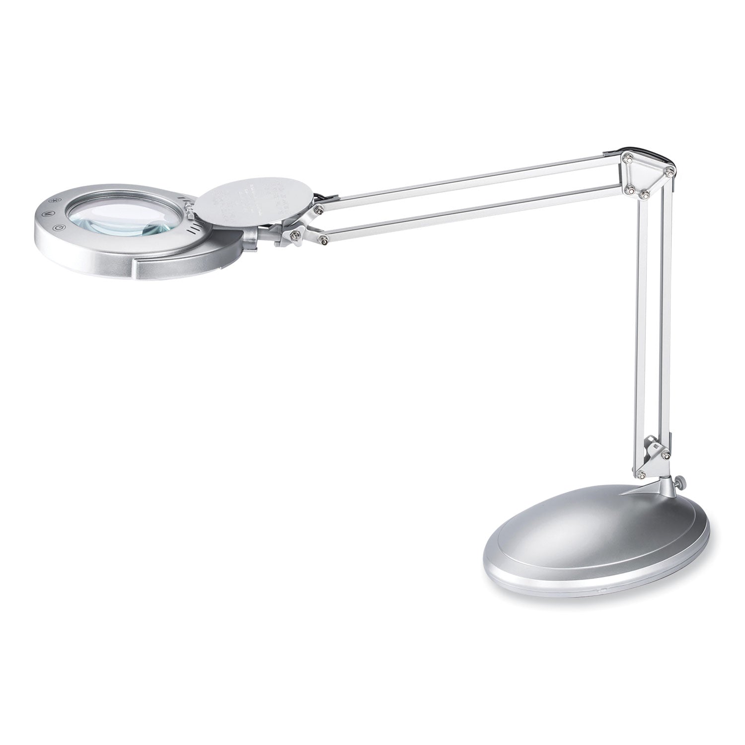 LED Magnifier Lamp with Clamp | Silver